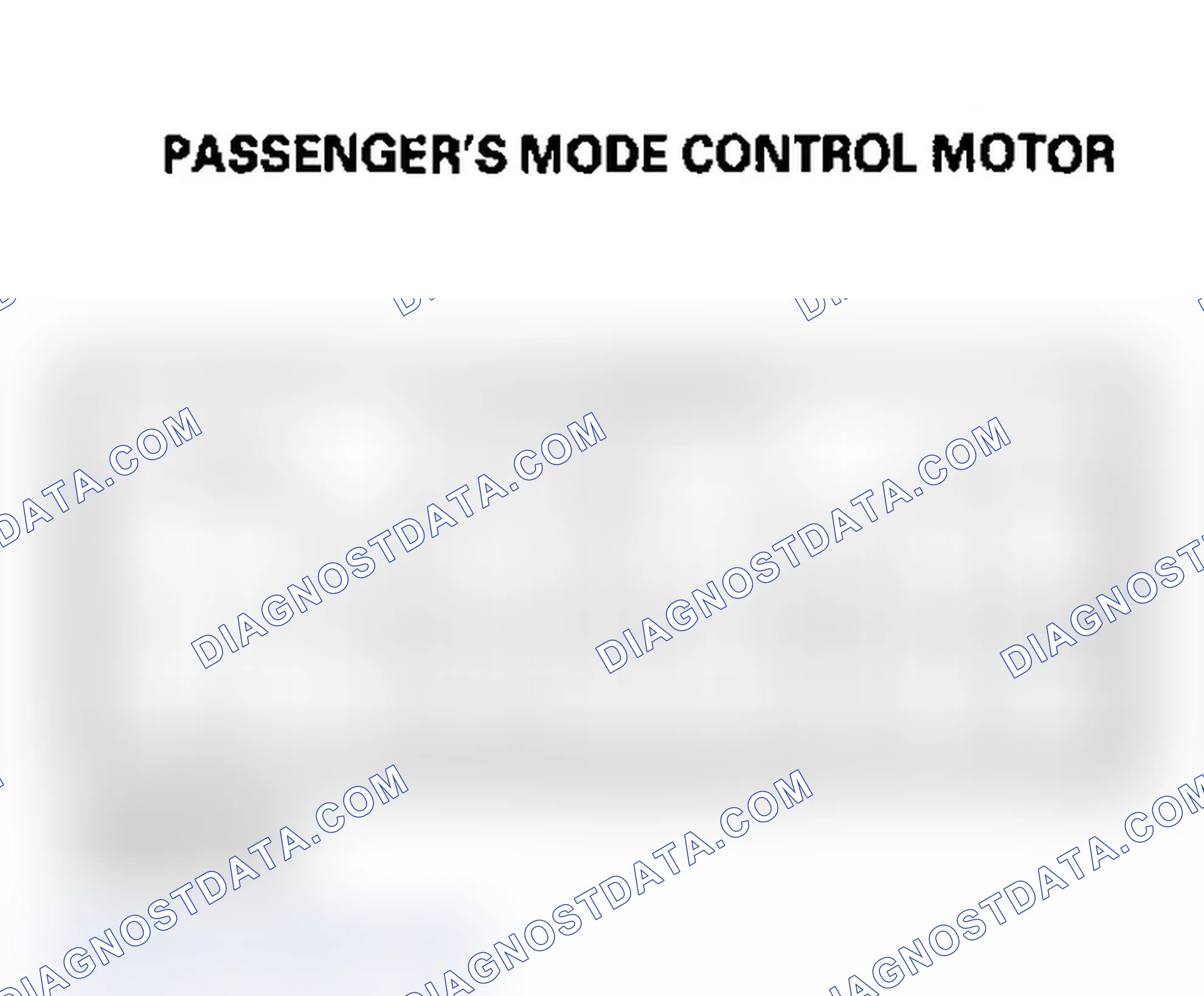 Scheme 128: Passenger's Mode Control Motor Test