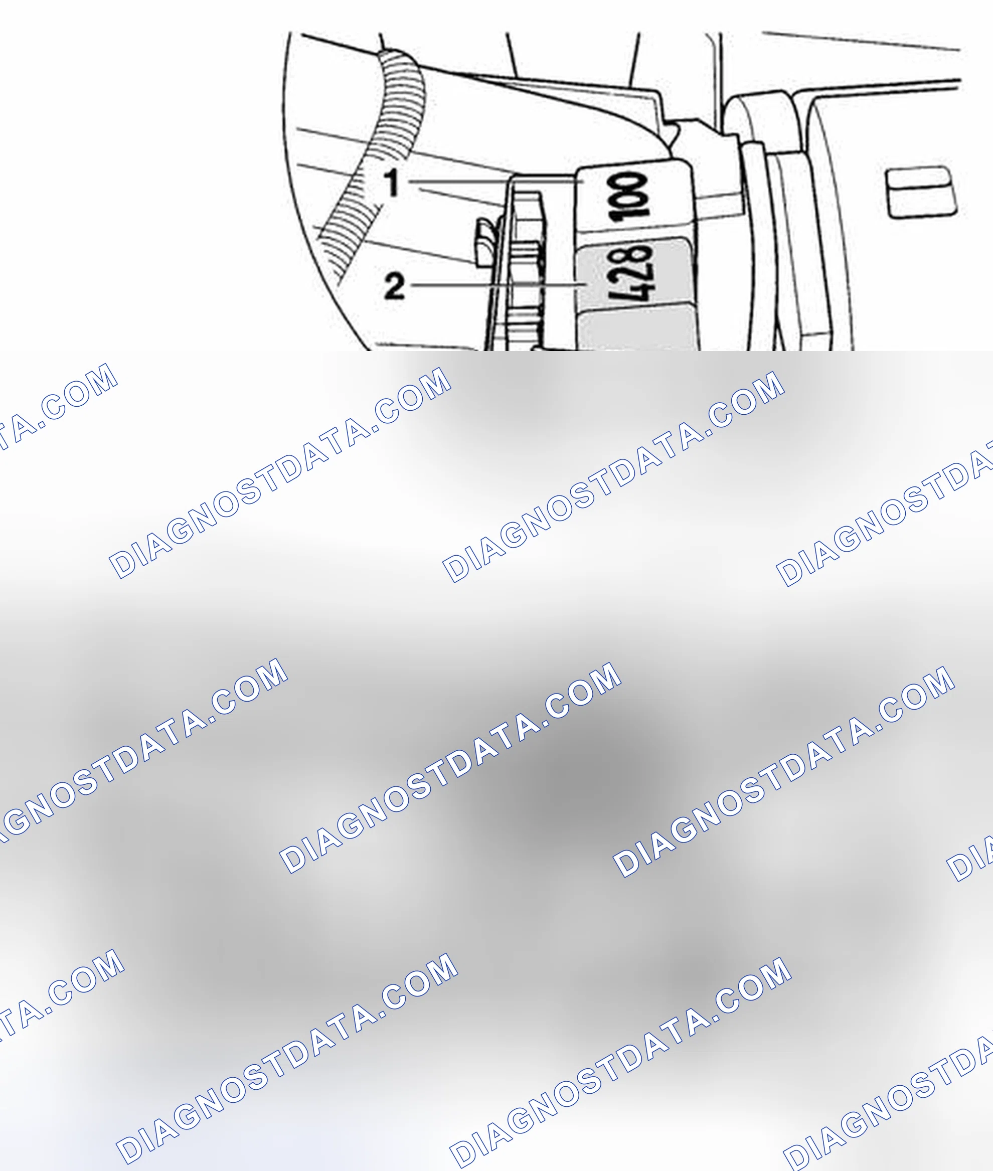 Scheme 14: Location Of Inside Housing Relays - Engine Compartment - Left Side