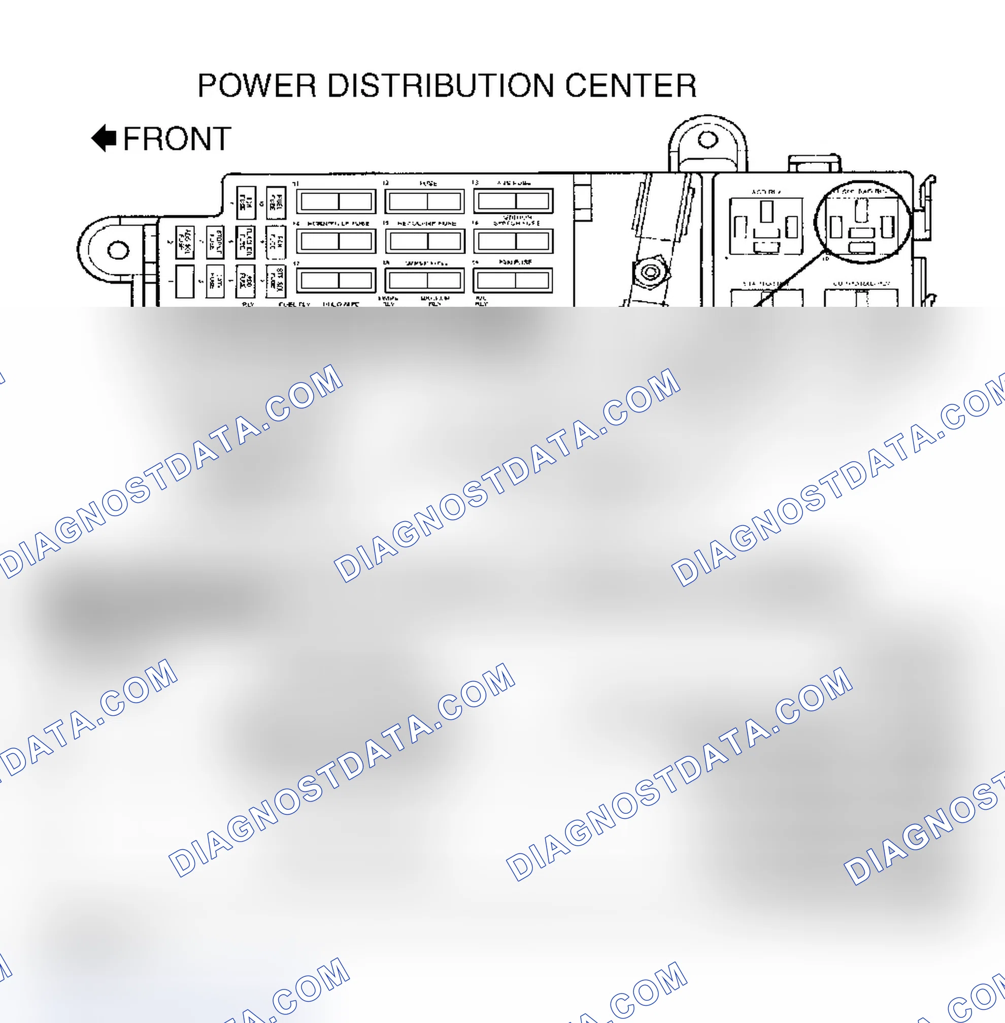 Scheme 96: TEST TC-93A - HIGH SPEED FAN CONTROL RELAY CIRCUIT