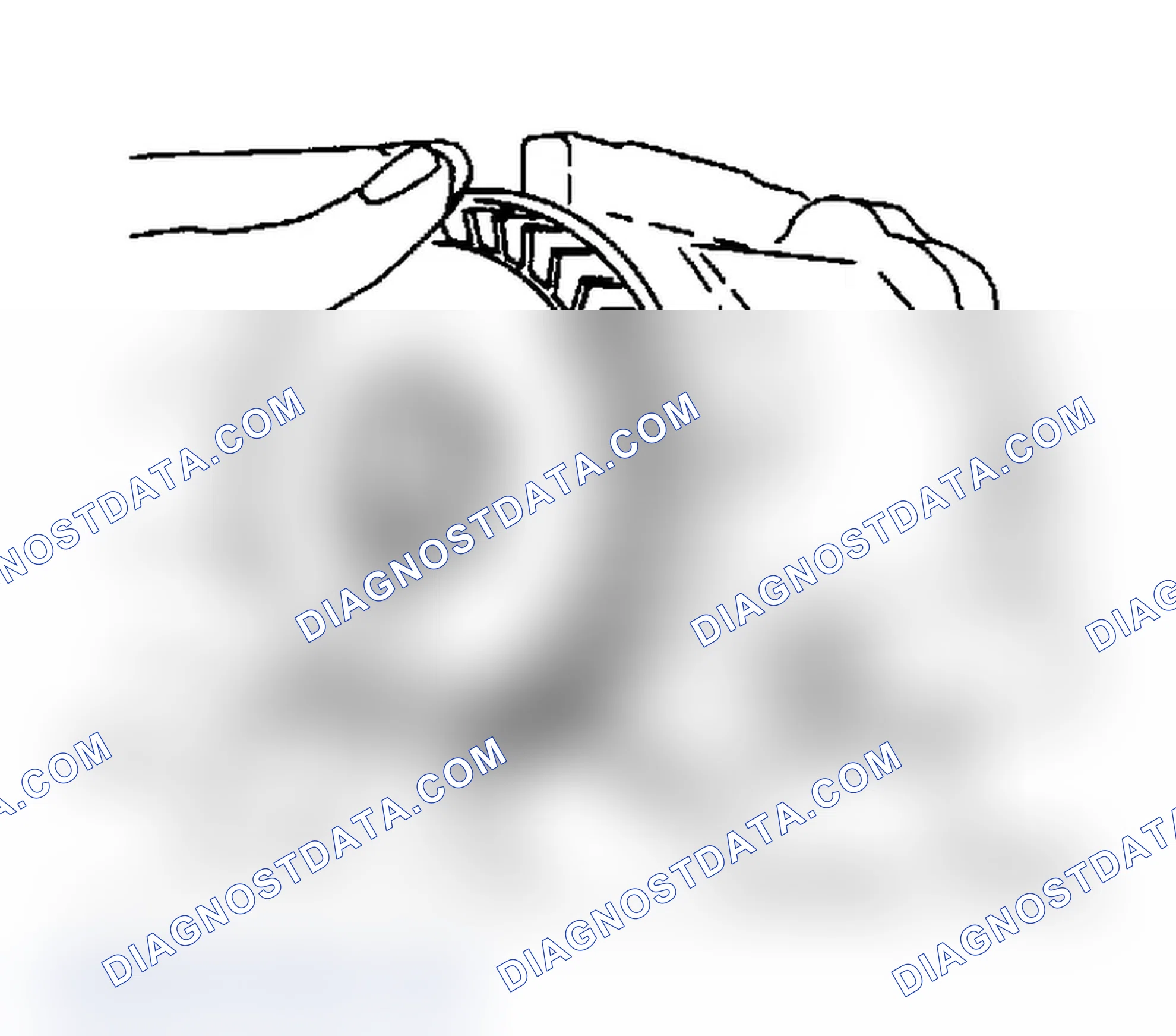Scheme 77: Removing Centrifugal Fan Filter from Air Injection Pump with Pulley Removed Be careful that fragments do not enter air intake hole.