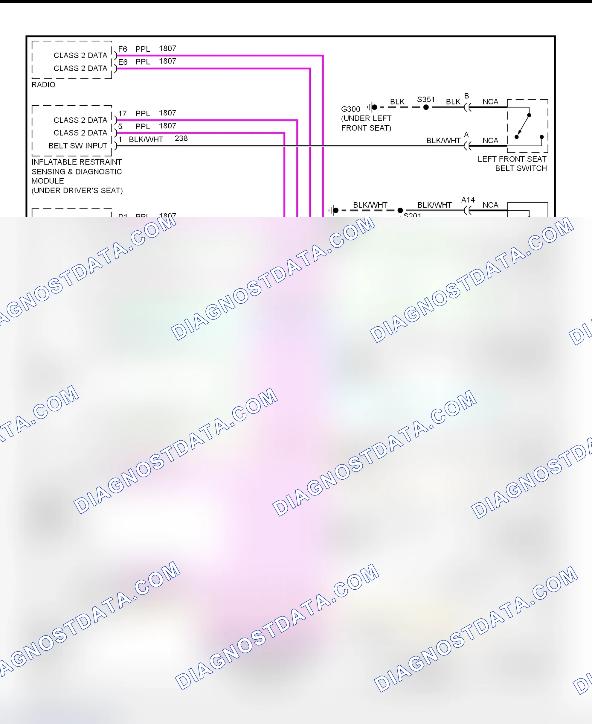Scheme 14: Warning System Wiring Diagram (Eldorado)