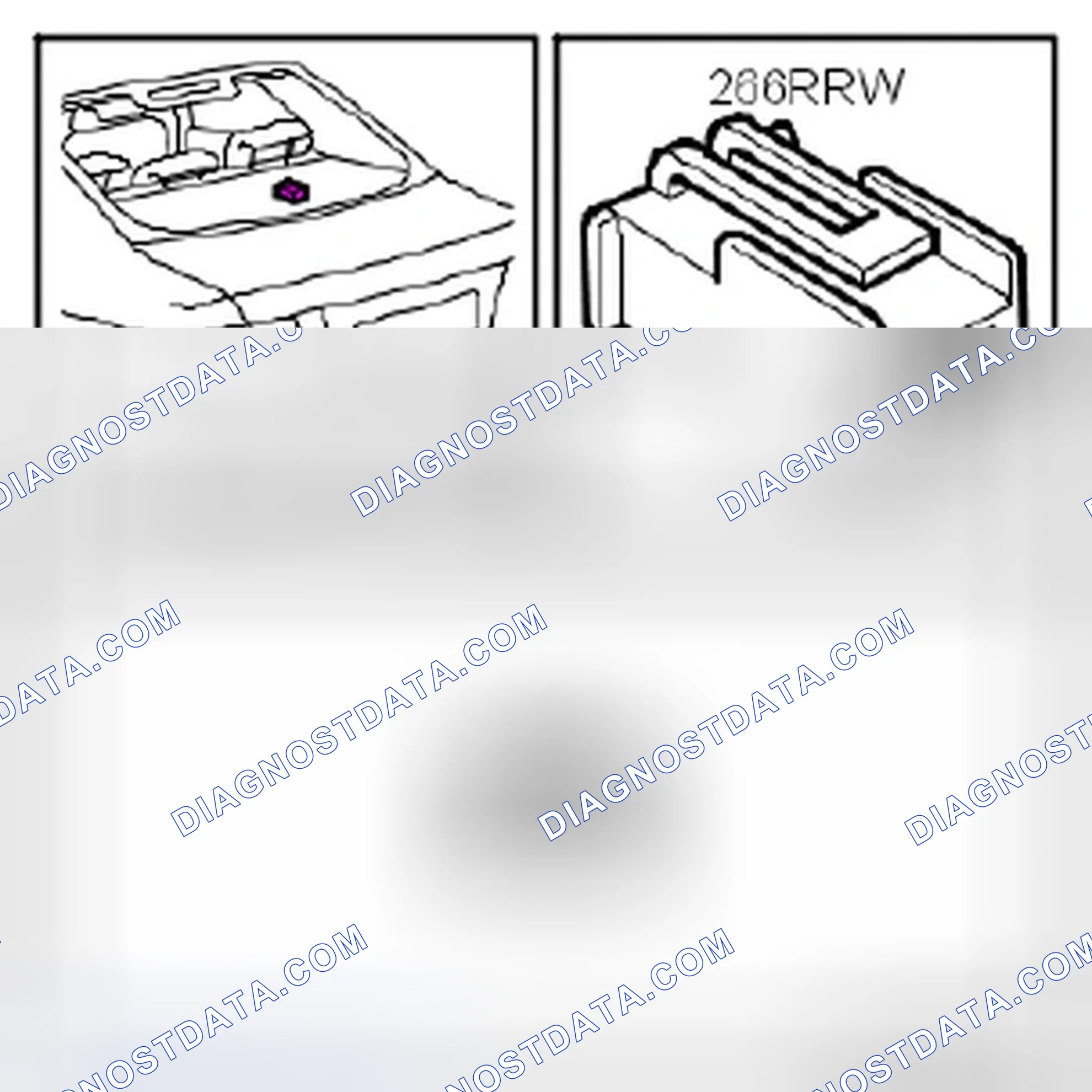 Scheme 196: Speaker, Woofer, Rear, RH (266RRW)