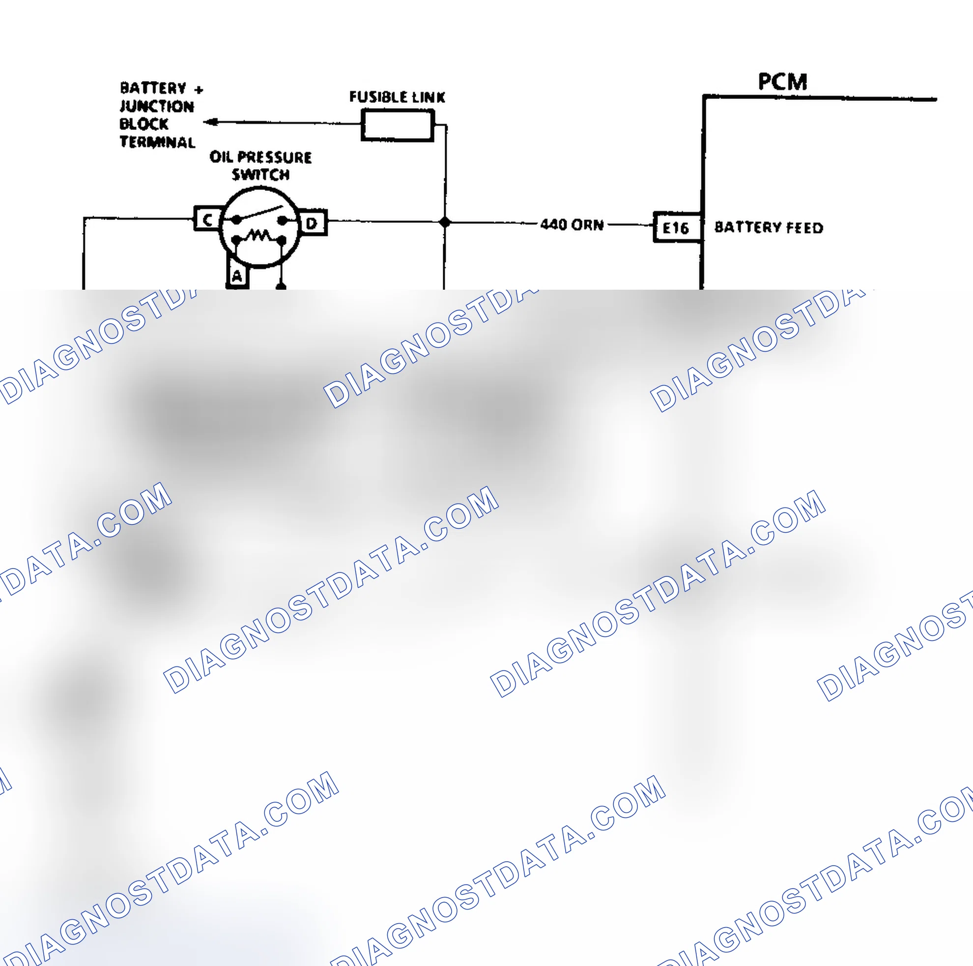 Scheme 175: Code 54 Schematic ("C" & "K" Series Exc. 5.0L M/T Fuel Pump Circuit