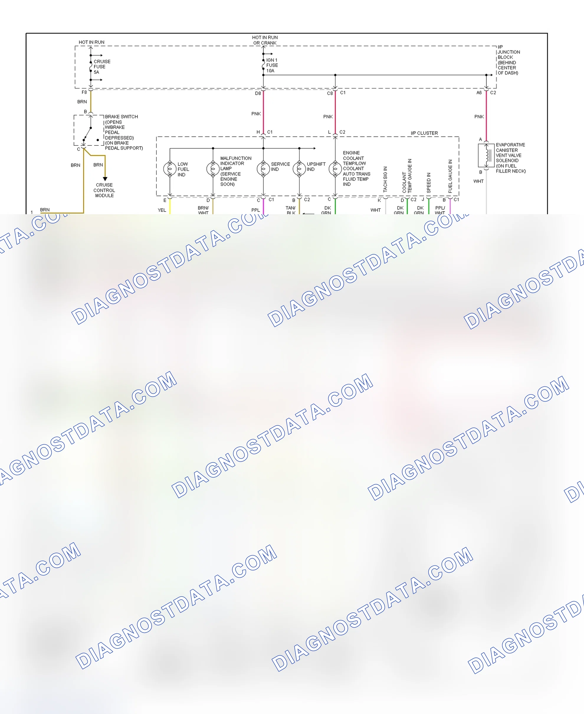 Scheme 169: PCM Wiring Diagram (Saturn - 1.9L - 2 Of 4)