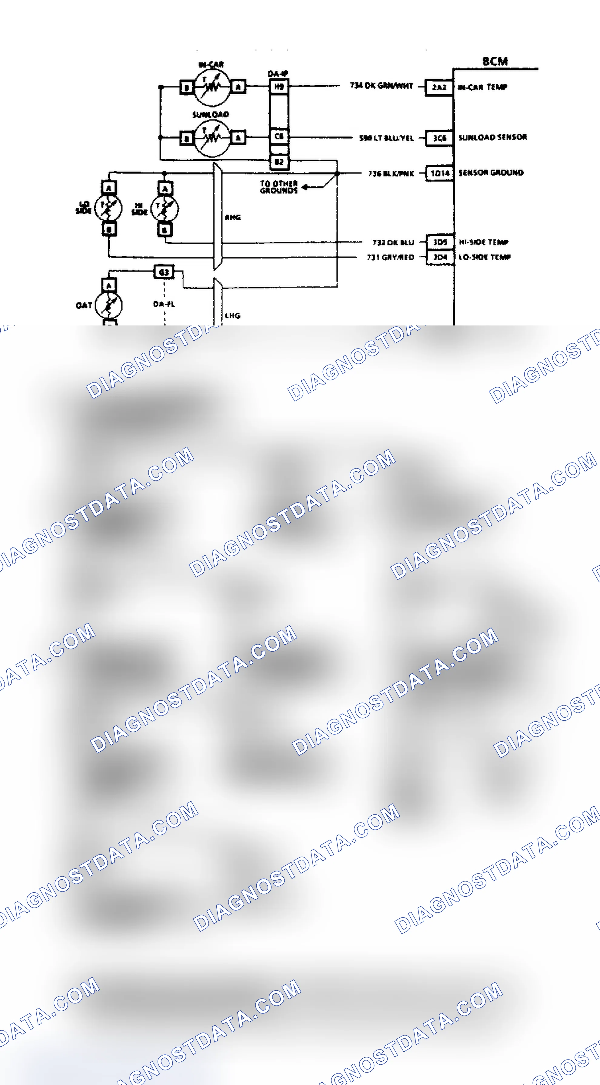 Scheme 5: Code B112, A/C Low Side Temperature Sensor Circuit