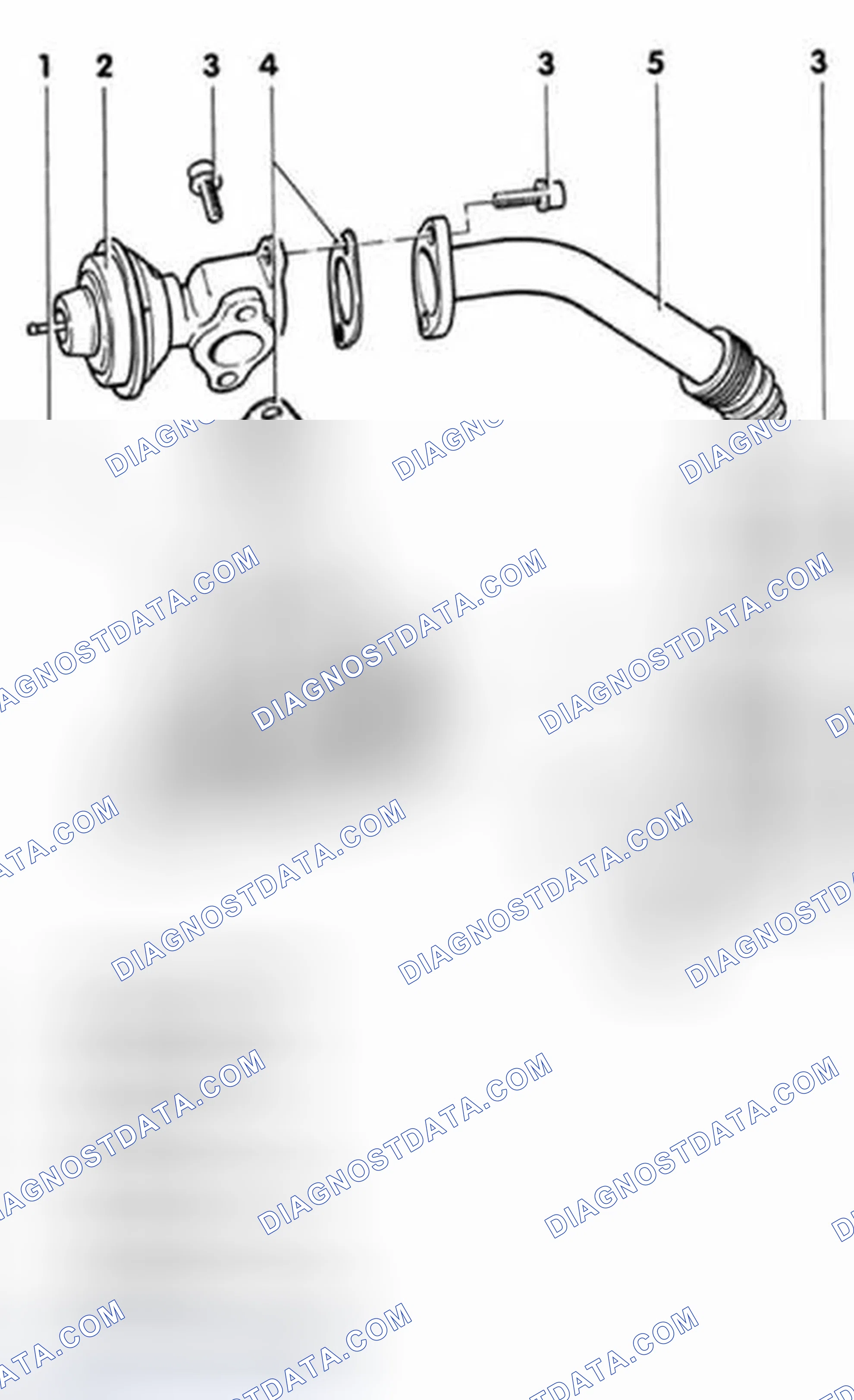 Scheme 34: Exhaust Gas Recirculation (EGR) System Components (Engine Code AAZ)