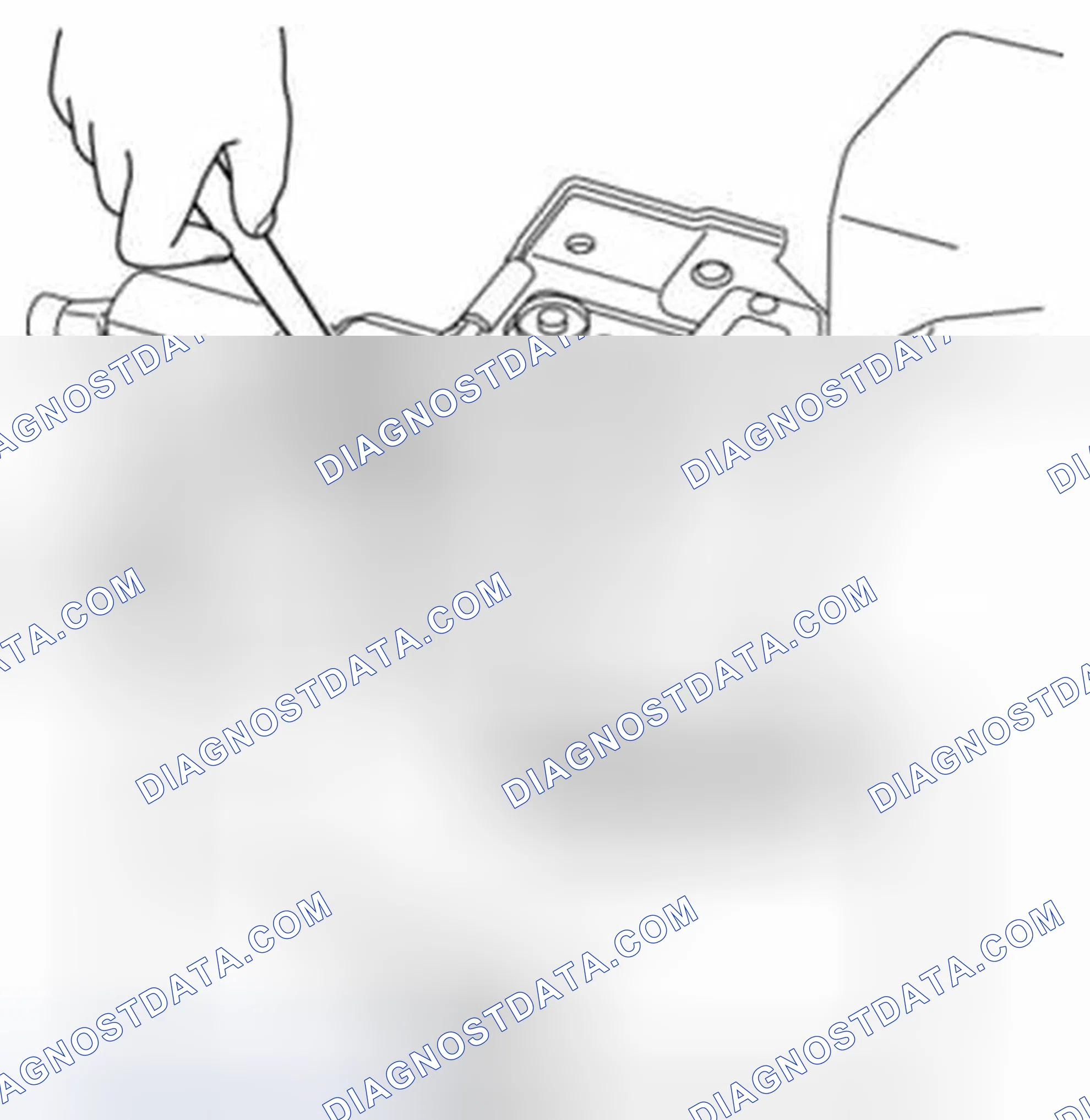 Scheme 11: Steering Lock Mounting Bolt, Steering Lock Component Removal Note