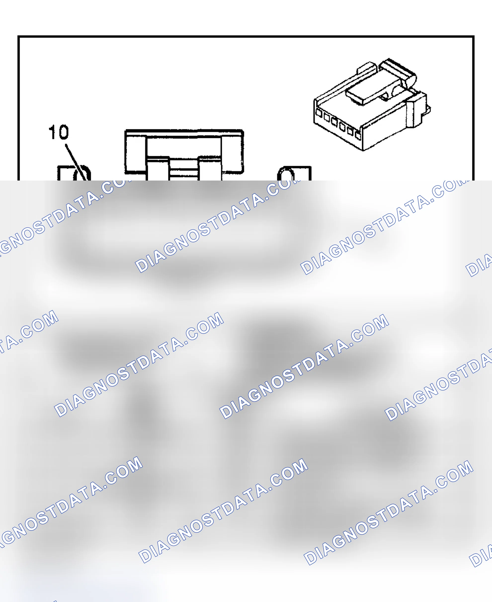 Scheme 7: WIPER/WASHER SYSTEM CONNECTOR END VIEWS