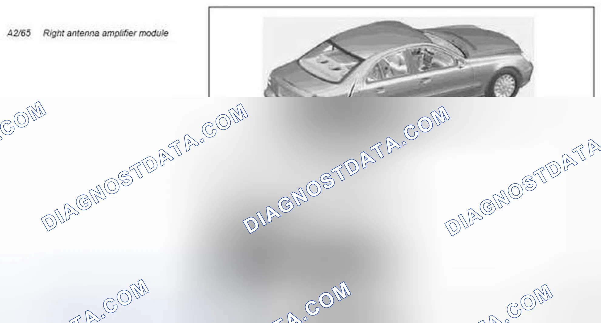Scheme 6: Right antenna amplifier module component description - GF82.62-P-3122TXE