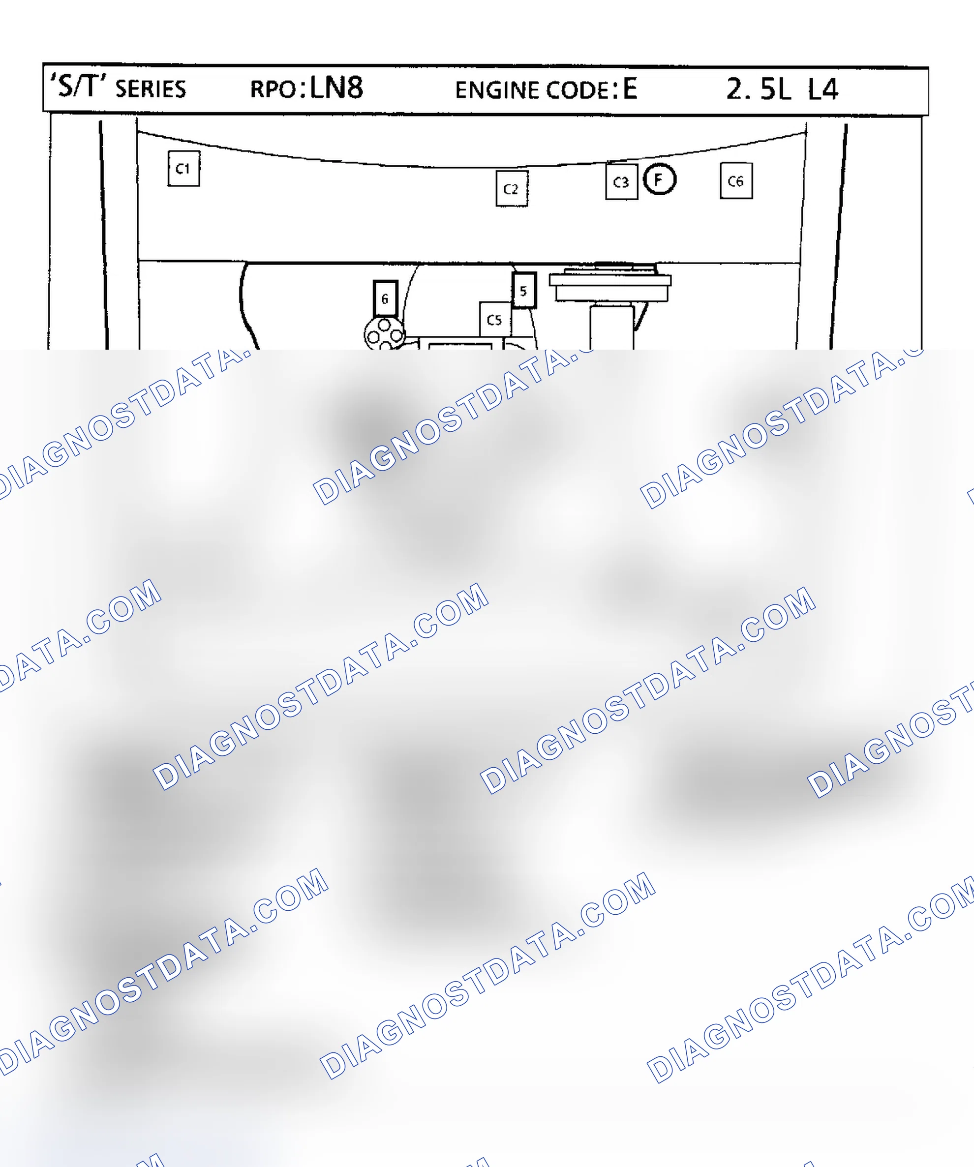 Scheme 99: 2.5L VIN "E" - "S/T" Series Truck Component Locations