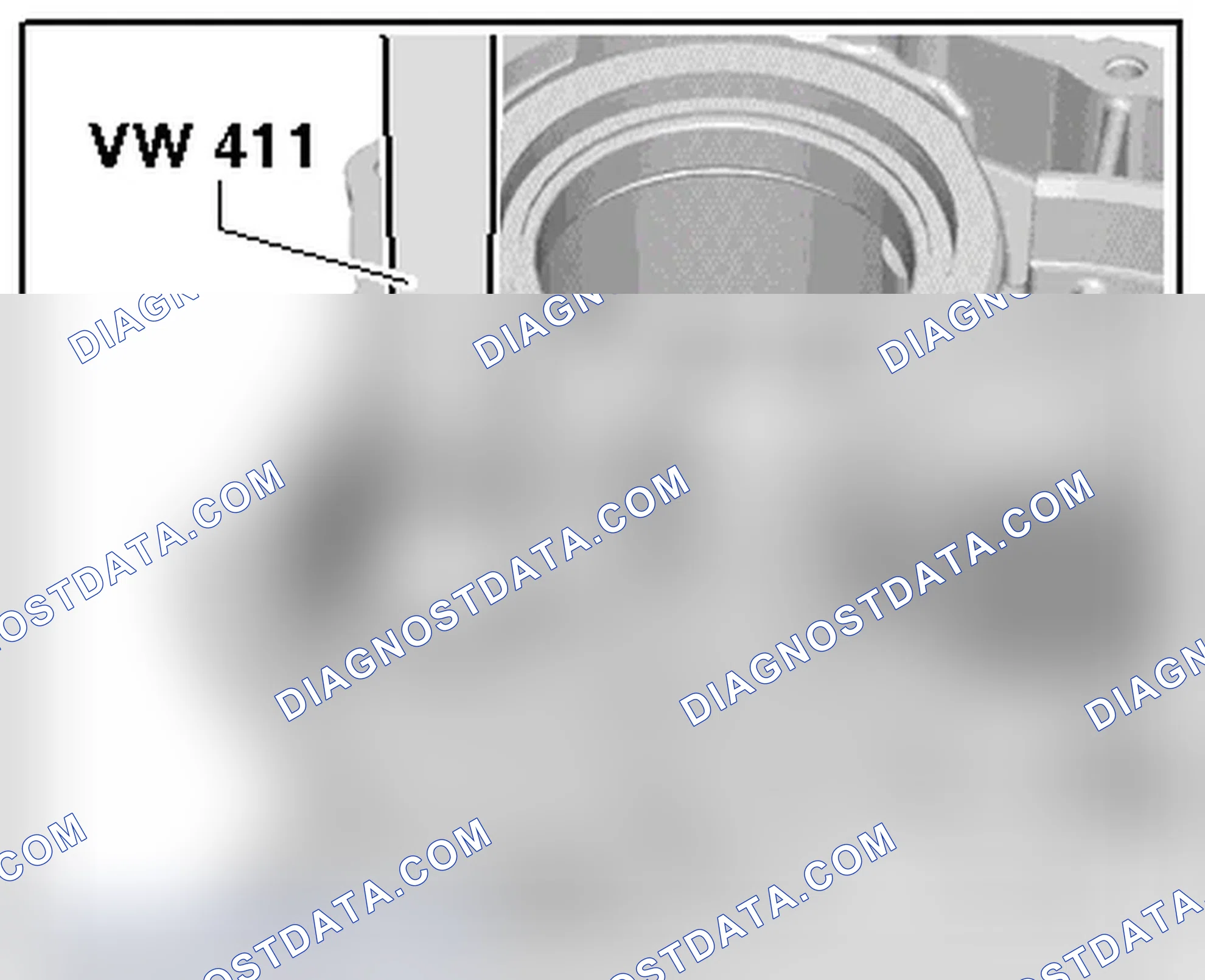 Scheme 261: REMOVING THE BEARING BUSHING FOR THE 3RD AND 4TH GEAR GEARSHIFT RAIL /. FROM THE TRANSMISSION COVER