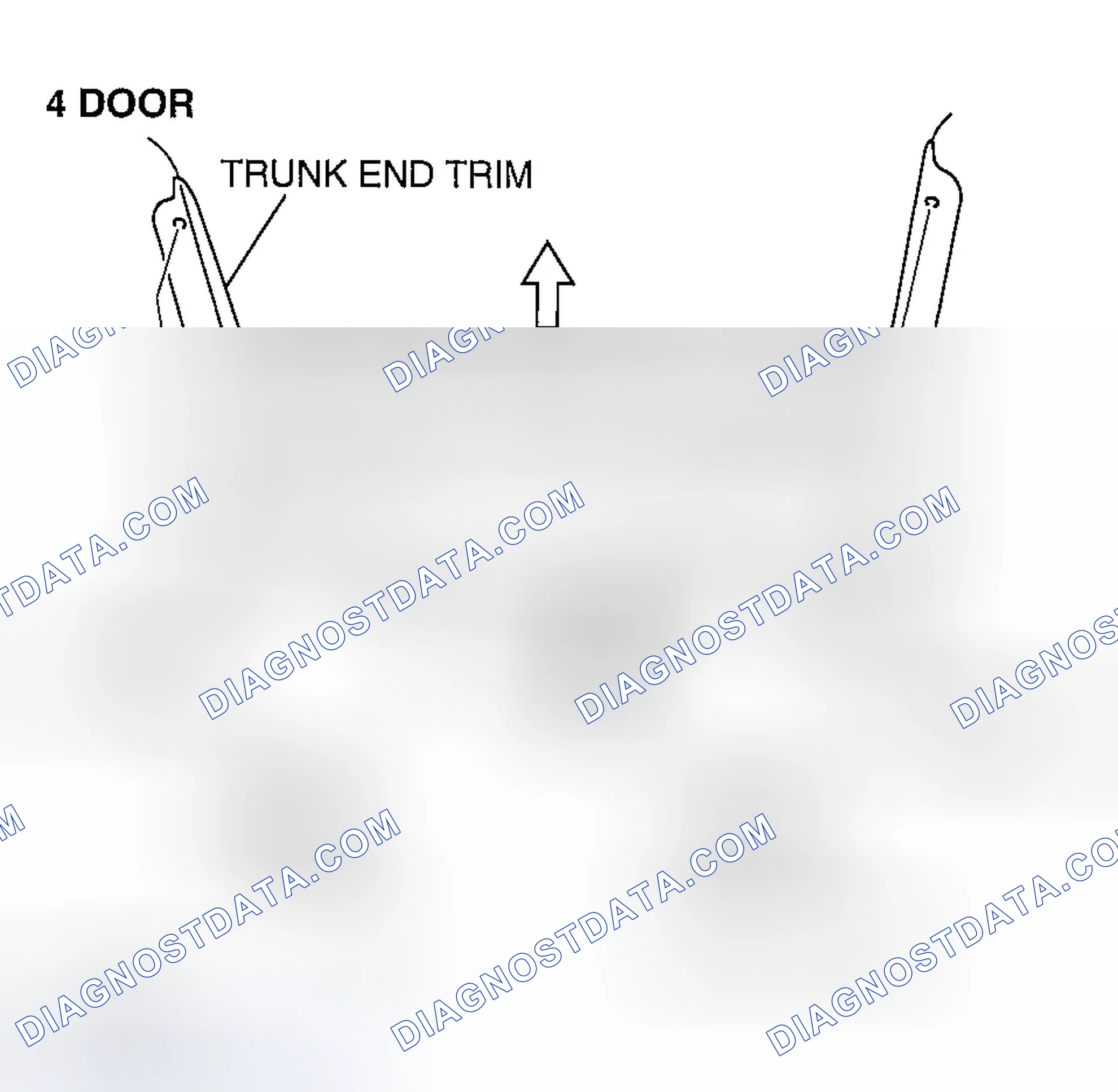 Scheme 74: TRUNK END TRIM REMOVAL/INSTALLATION