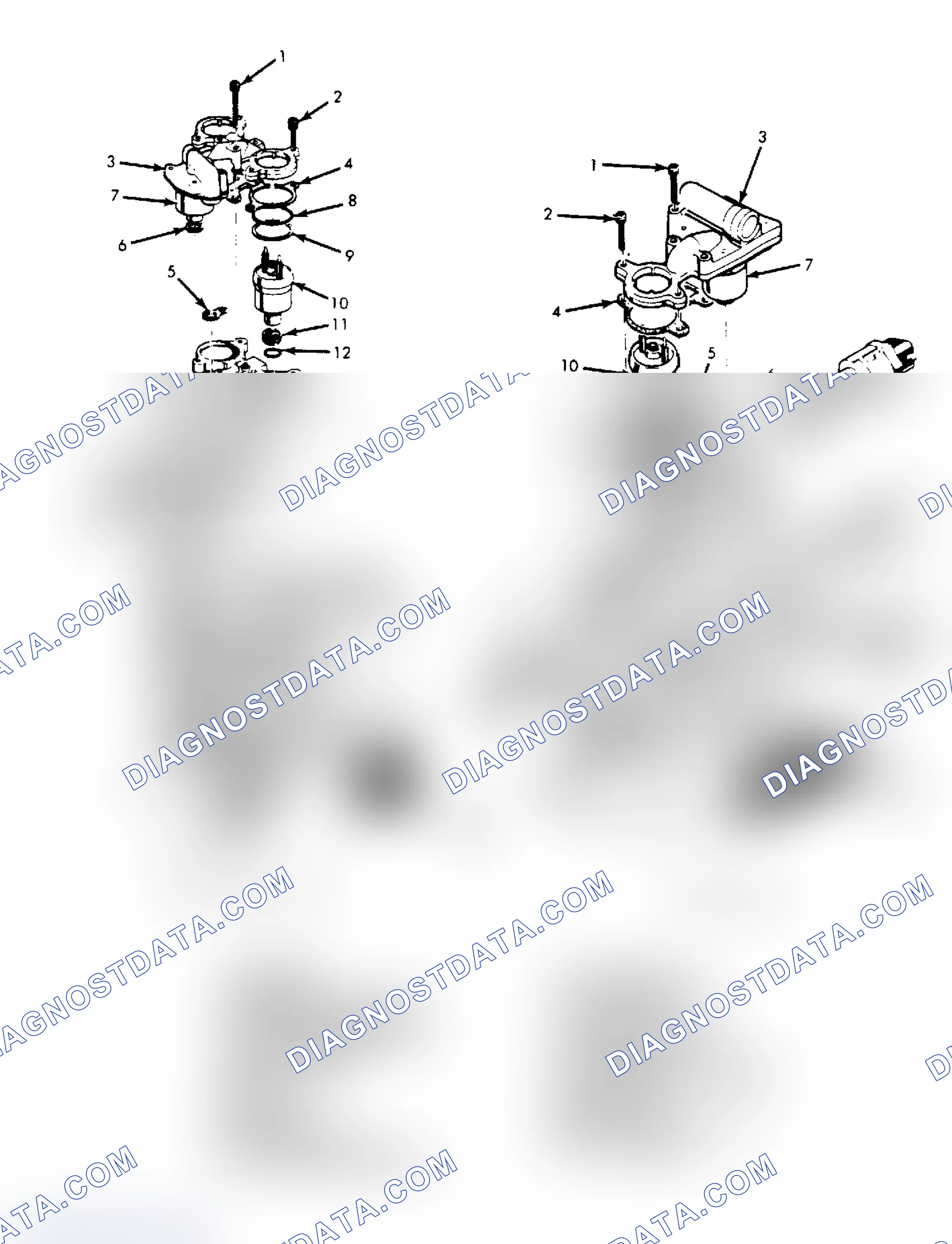 Scheme 56: Exploded View of Throttle Body Assembly