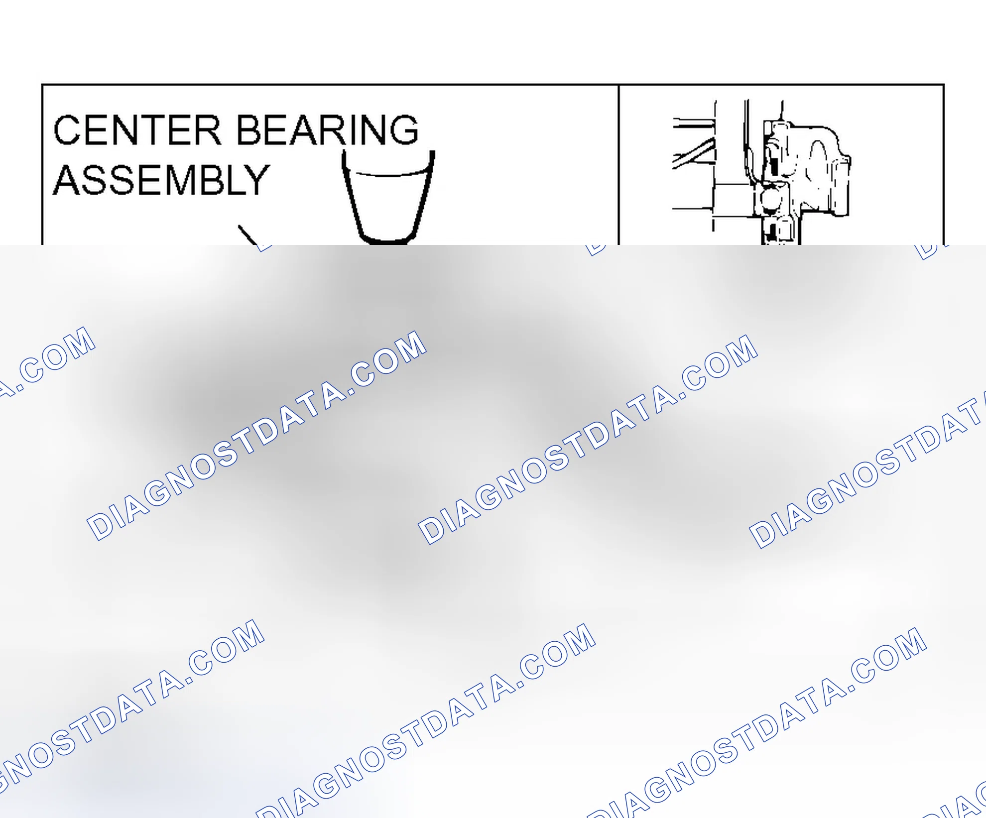 Scheme 14: << B >> CENTER BEARING ASSEMBLY REMOVAL