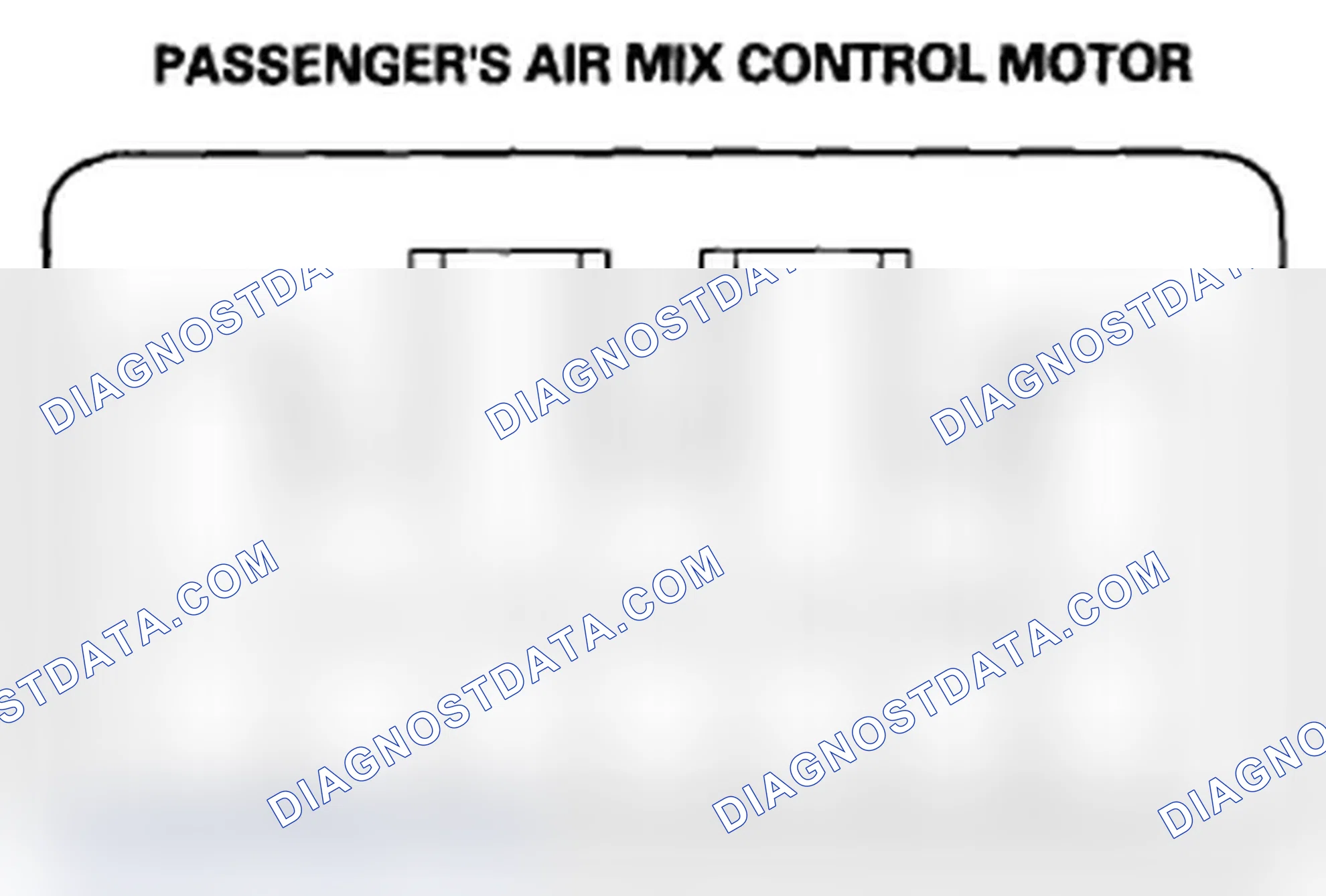 Scheme 154: Passenger's Air Mix Control Motor Test
