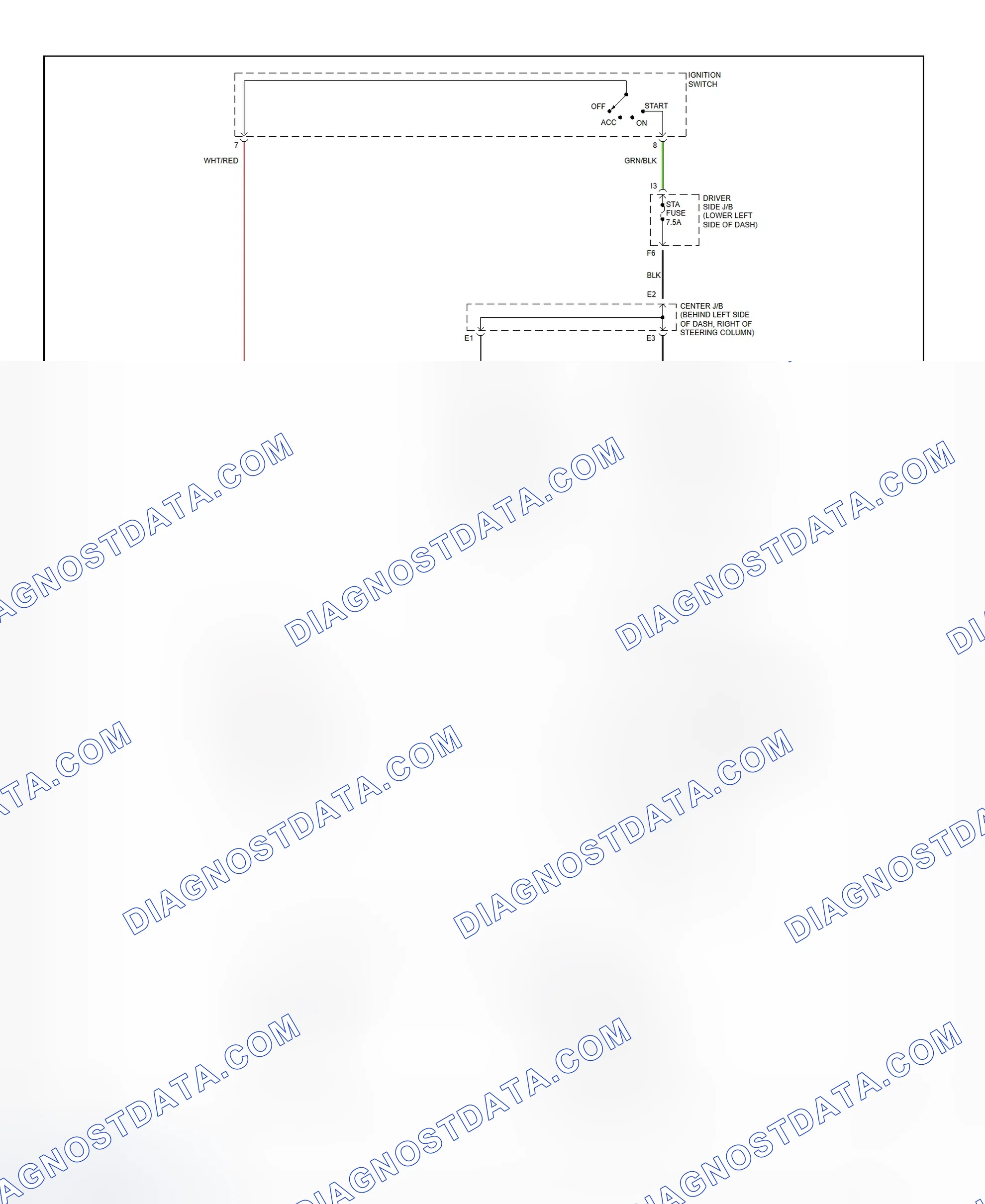 Fig. 35: Starting System Wiring Diagram (4Runner)