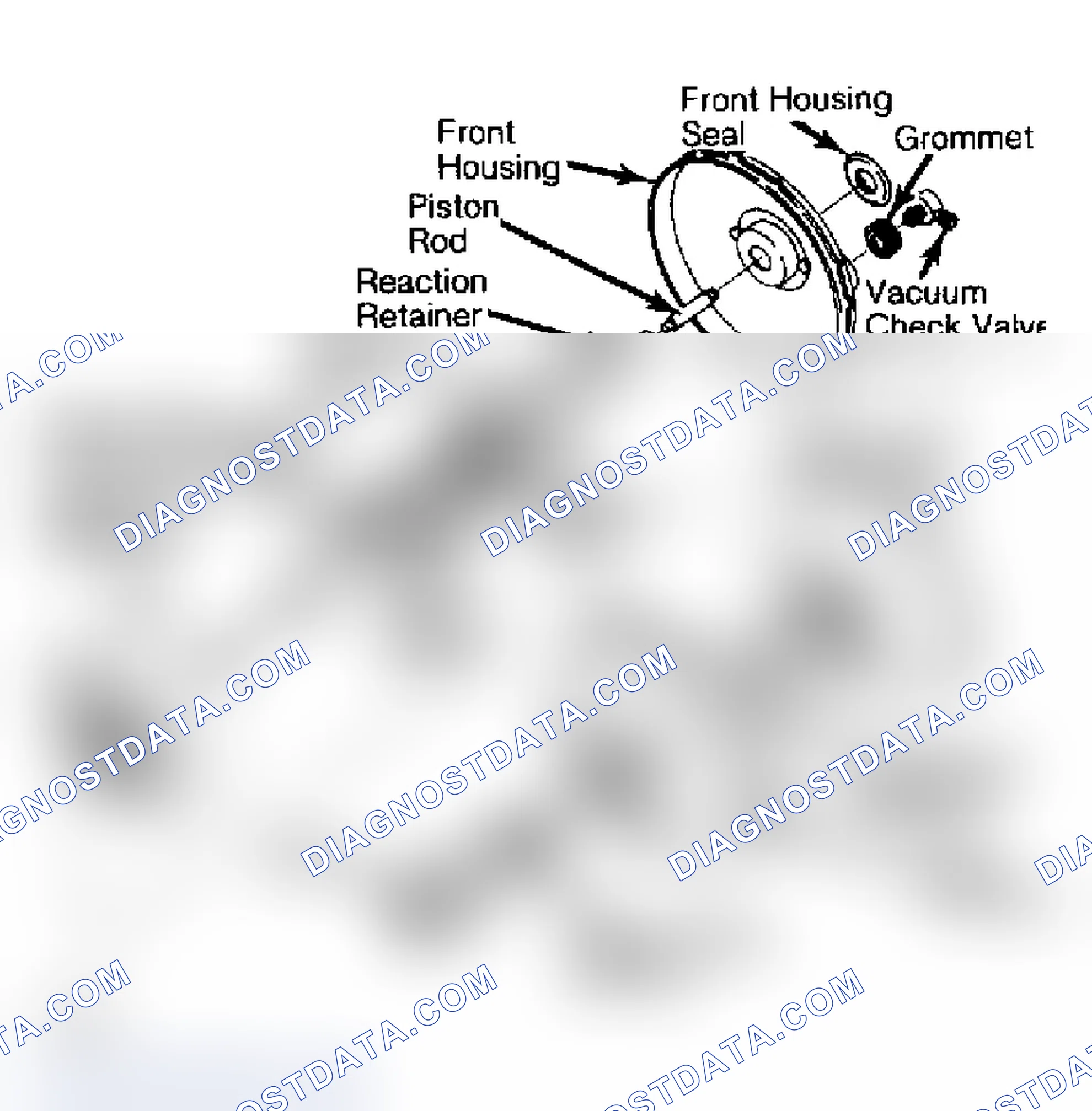 Scheme 16: Typical Delco-Moraine Single Diaphragm Power Brake Unit Do not disassemble power push rod assembly.