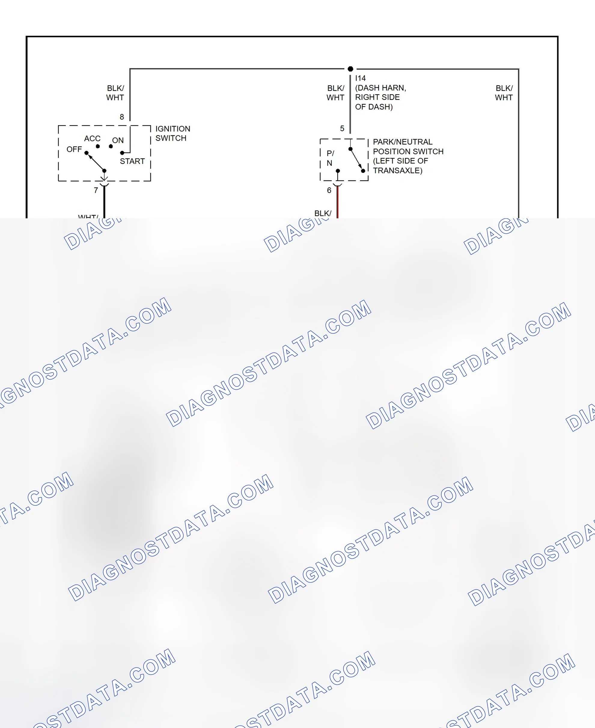 Fig. 19: Starting System Wiring Diagram (Avalon)