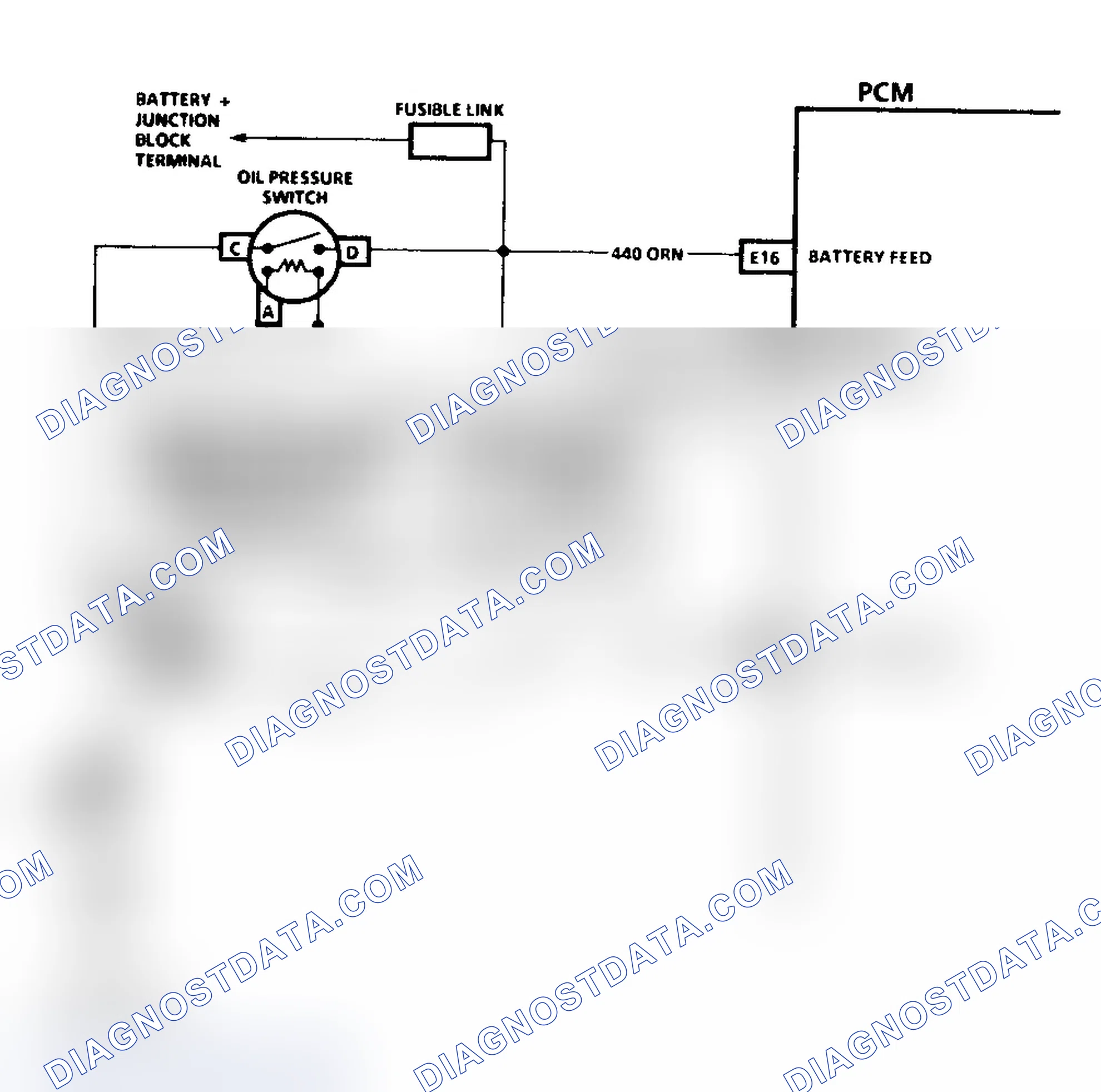 Scheme 85: Code 54 Schematic ("C" & "K" Series Exc. 5.7L M/T Fuel Pump Circuit