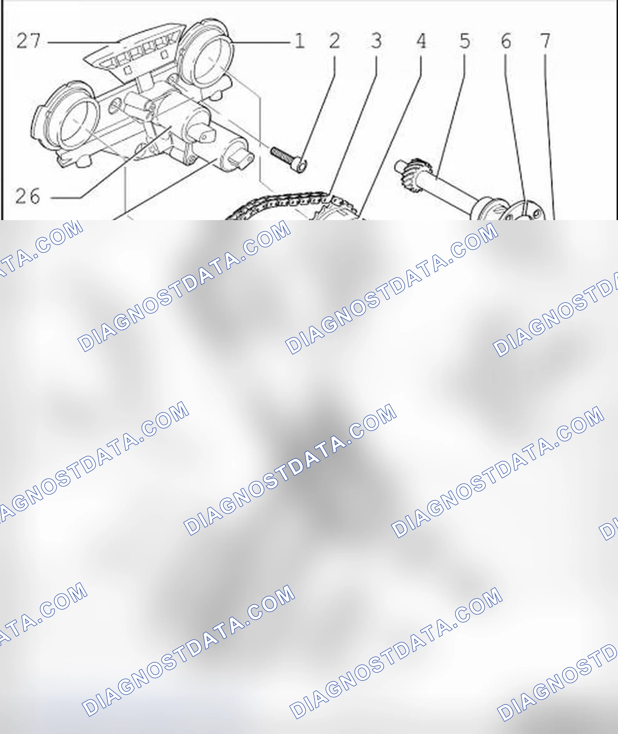 Scheme 8: TIMING CHAIN COMPONENT OVERVIEW