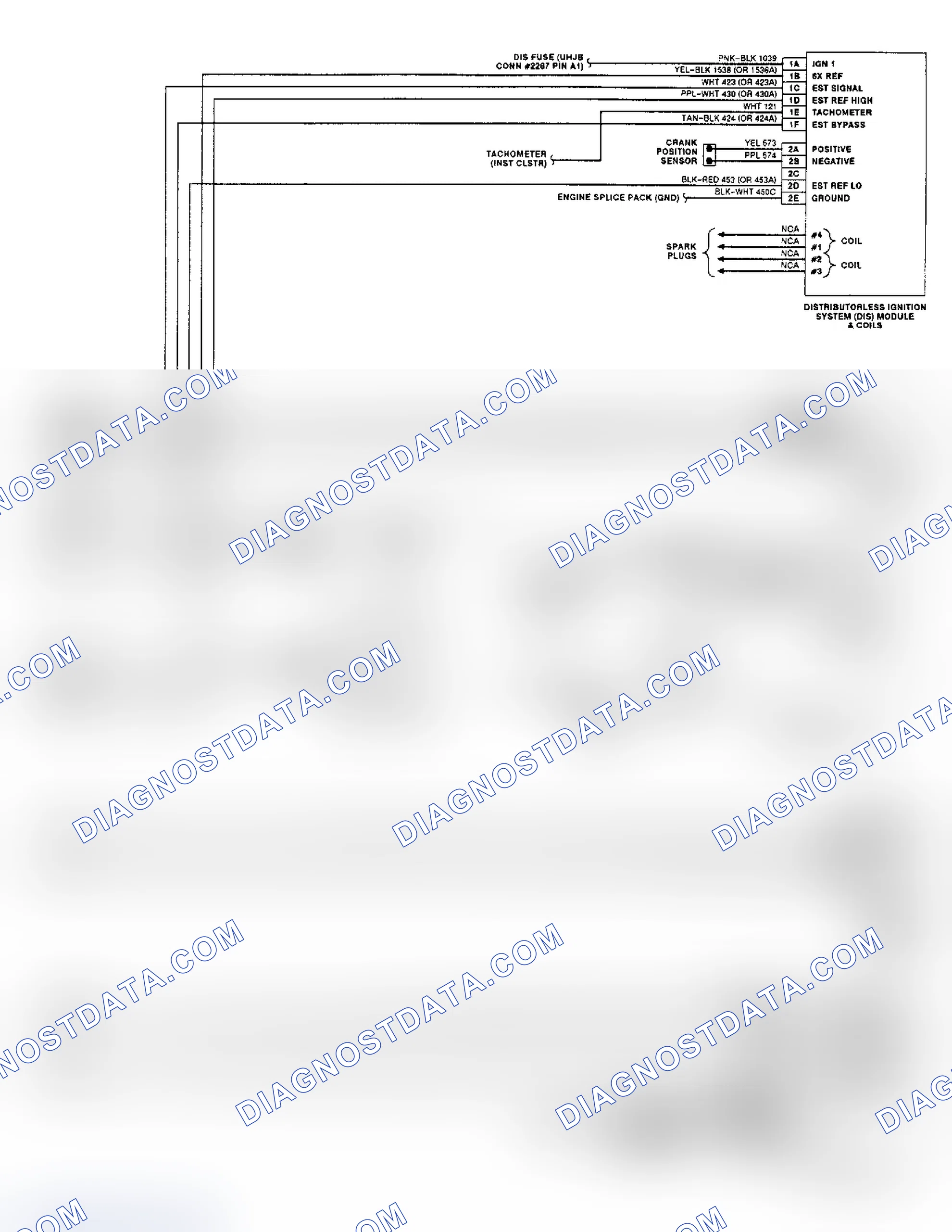 Scheme 4: 1.9L (VIN 9) PCM Wiring Diagram (1991-92 Saturn - 2 Of 2)