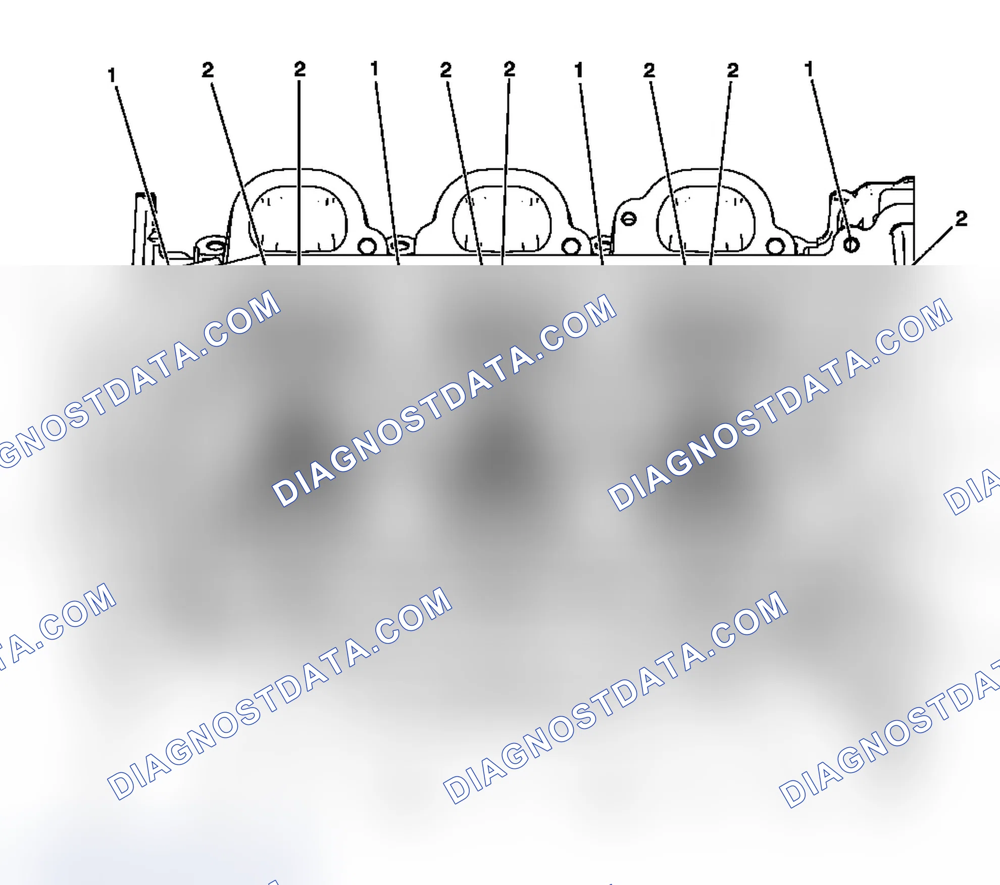 Scheme 131: Right Cylinder Head Camshaft Cover Face