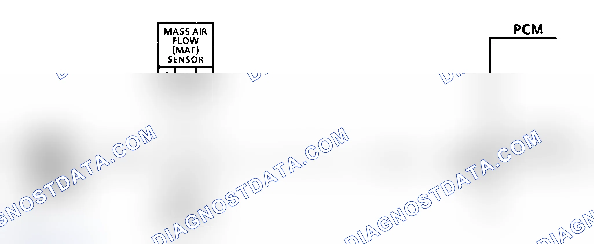 Scheme 65: Code P0101 Schematic (3.4L) Mass Air Flow (MAF) Sensor Circuit