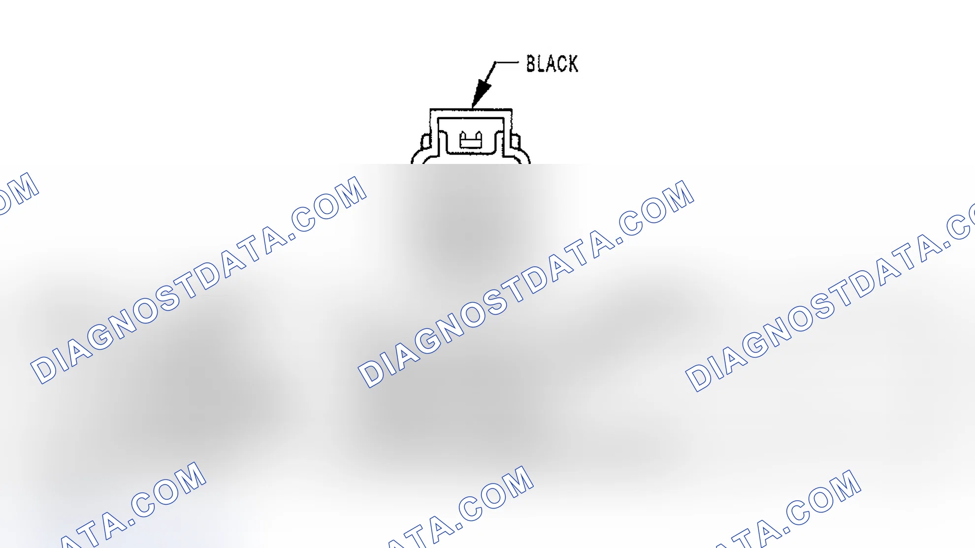 Scheme 334: FUEL INJECTOR CONNECTOR END VIEW