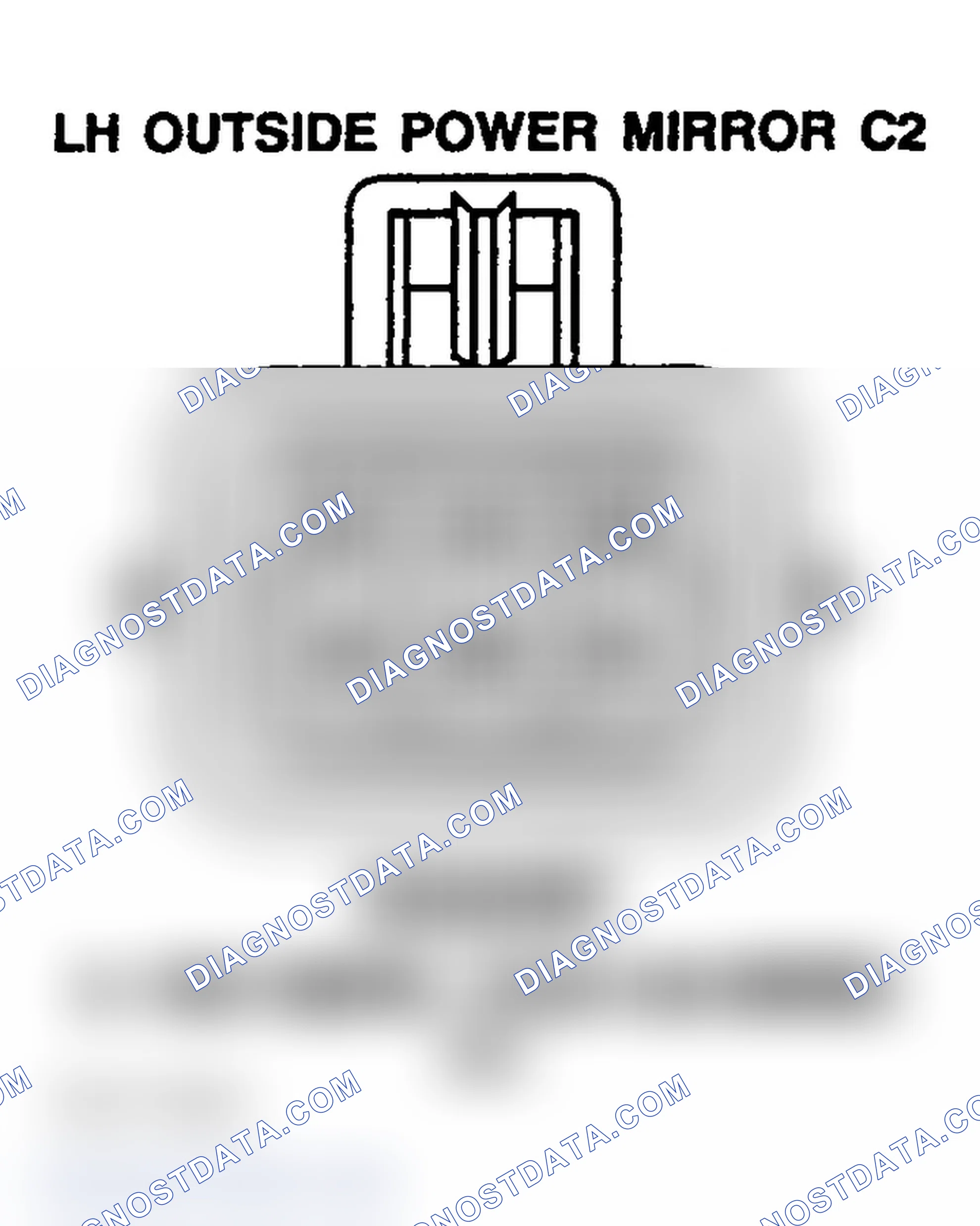 Scheme 174: OUTSIDE POWER MIRROR (LEFT-HAND) C2