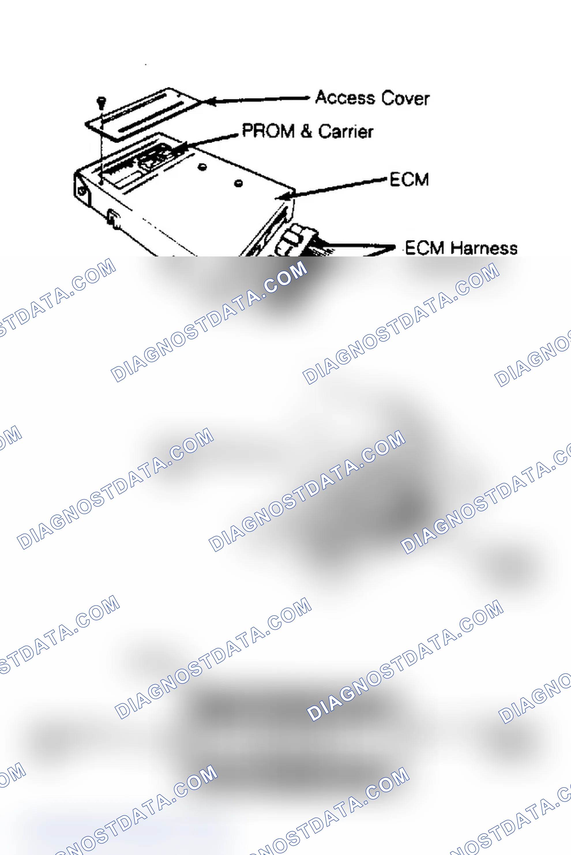 Scheme 1: Replacing PROM in Electronic Control Module Always use PROM removal tool when replacing PROM.