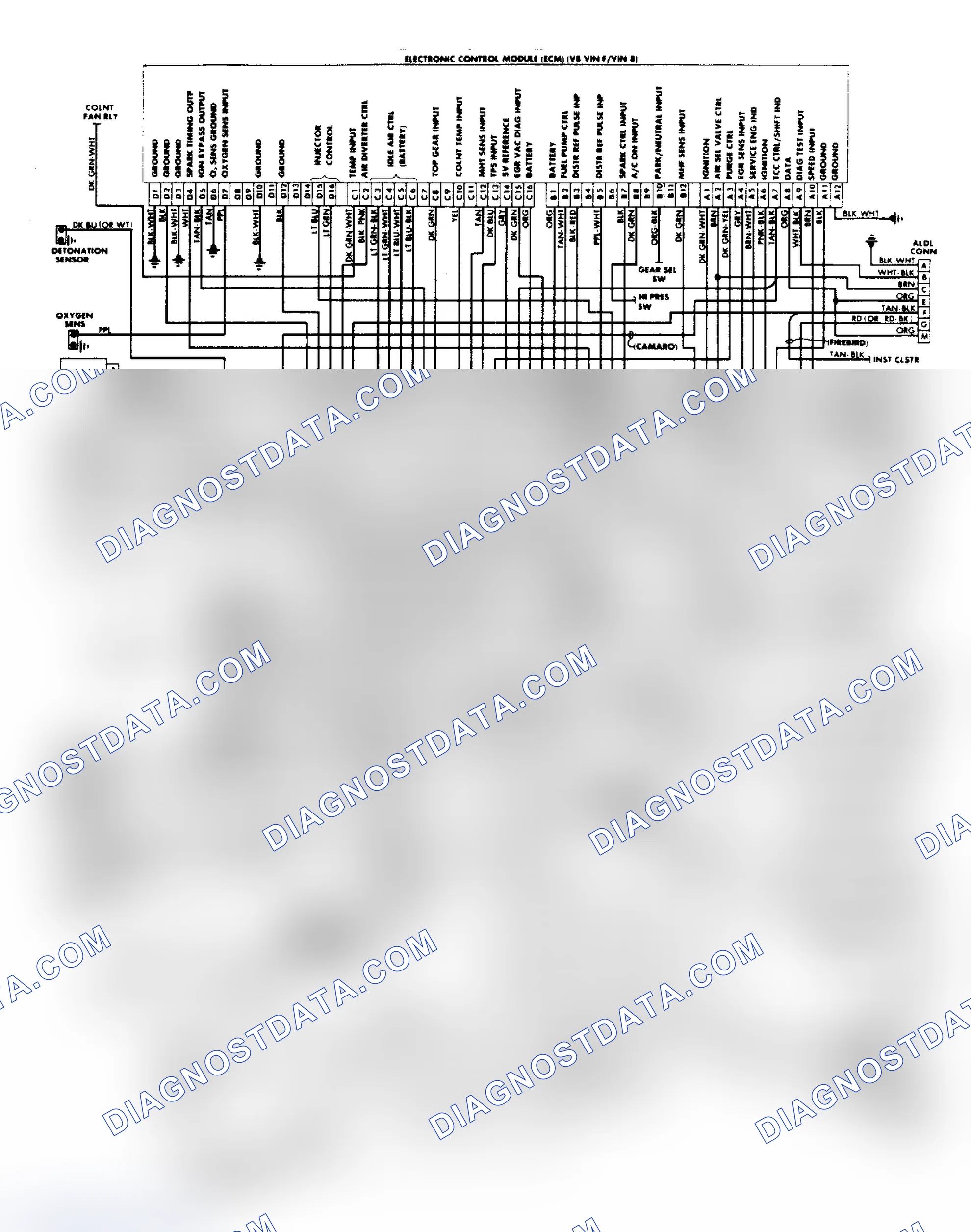 Scheme 44: Wiring Diagram: Camaro & Firebird 5.0L & 5.7L PFI System