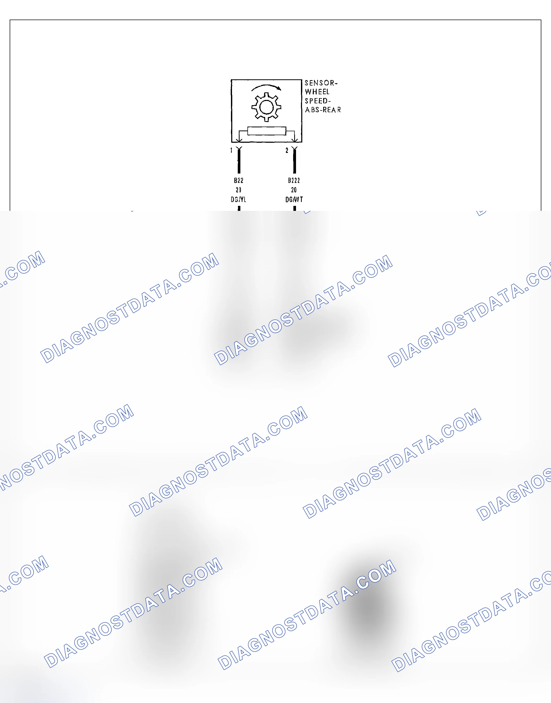 Scheme 186: P105C-REAR INLET VALVE CONTROL CIRCUIT LOW