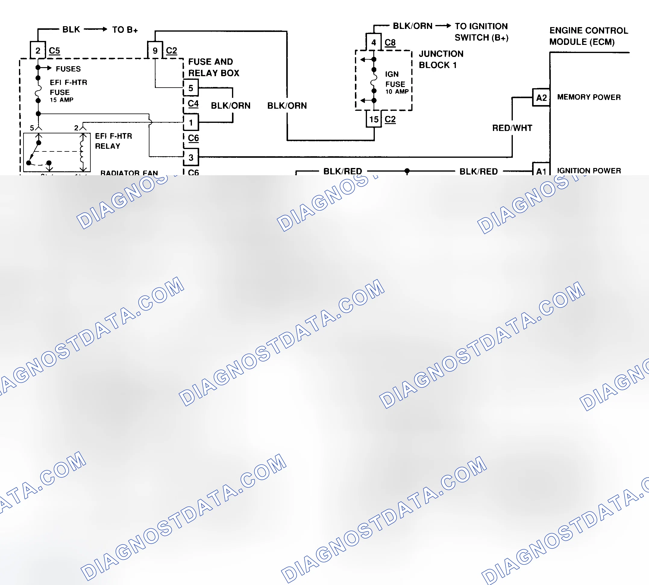Scheme 24: On-Board Diagnostic (OBD) System Check - Schematic Prizm