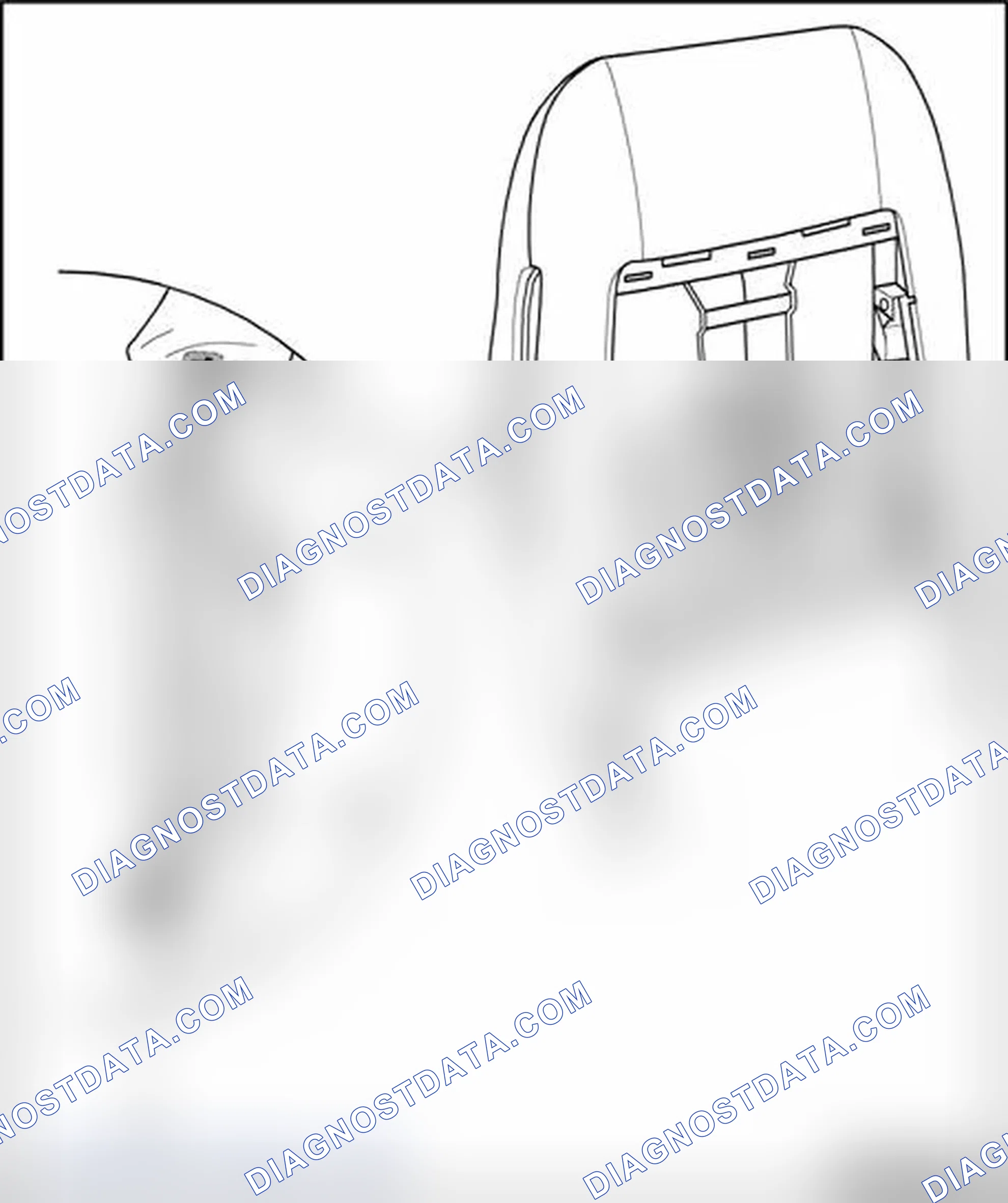 Scheme 228: Guide for side airbag, assembly overview