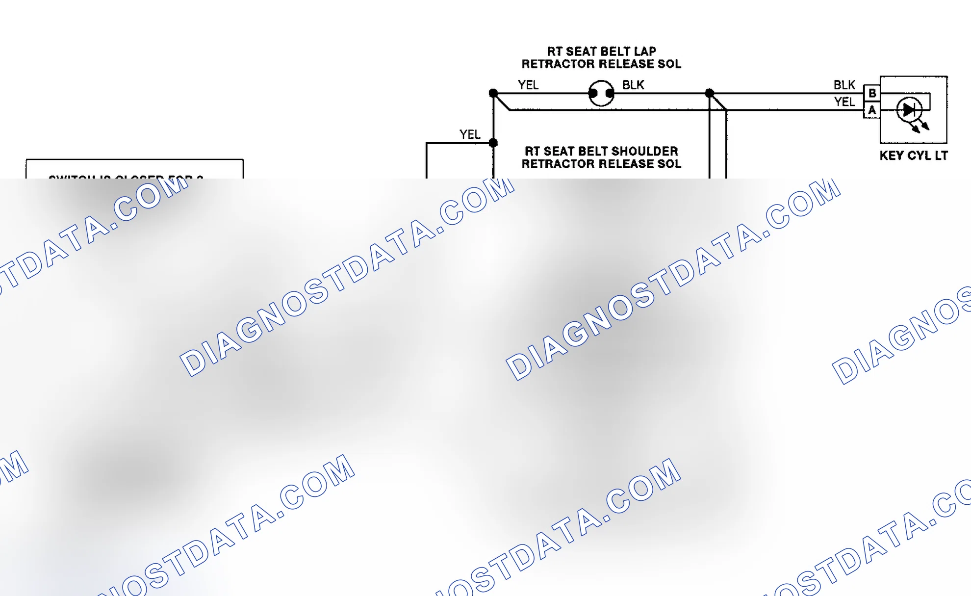 Scheme 1: Automatic Seat Belt Wiring Diagram