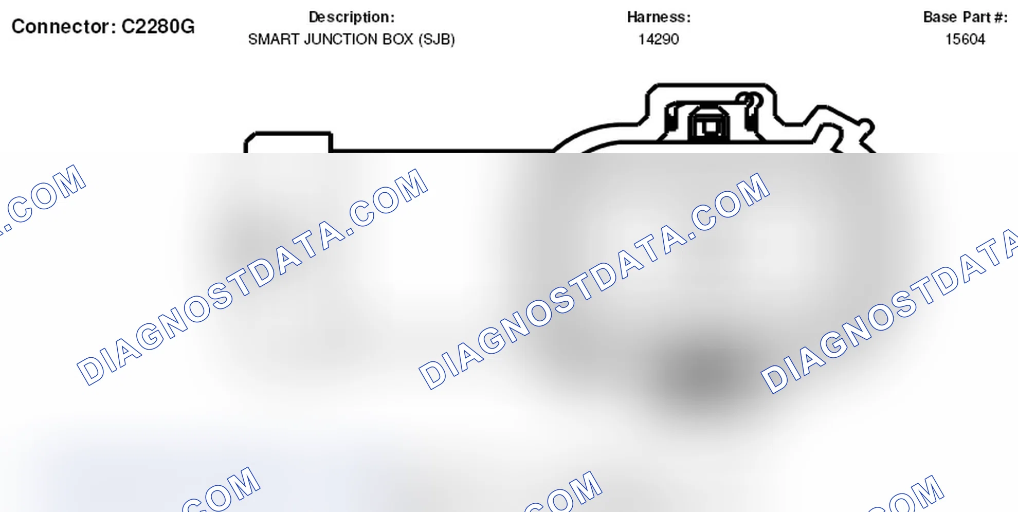 Scheme 245: Smart Junction Box Connector End View (C2280G)