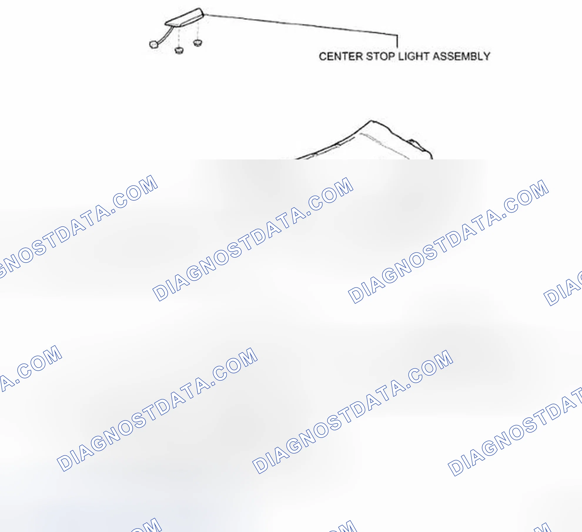 Scheme 180: Identifying High Mounted Stop Light Assembly Components