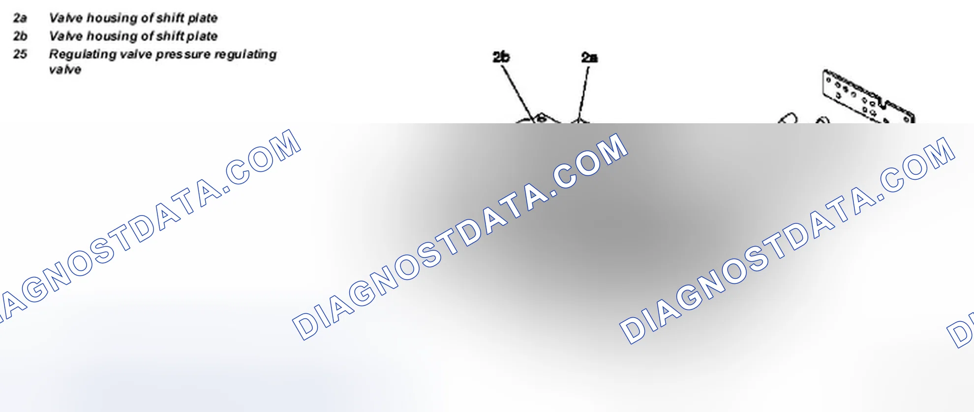 Scheme 369: Identifying Valve Housing Of Shift Plate, Working Pressure Regulating Valve