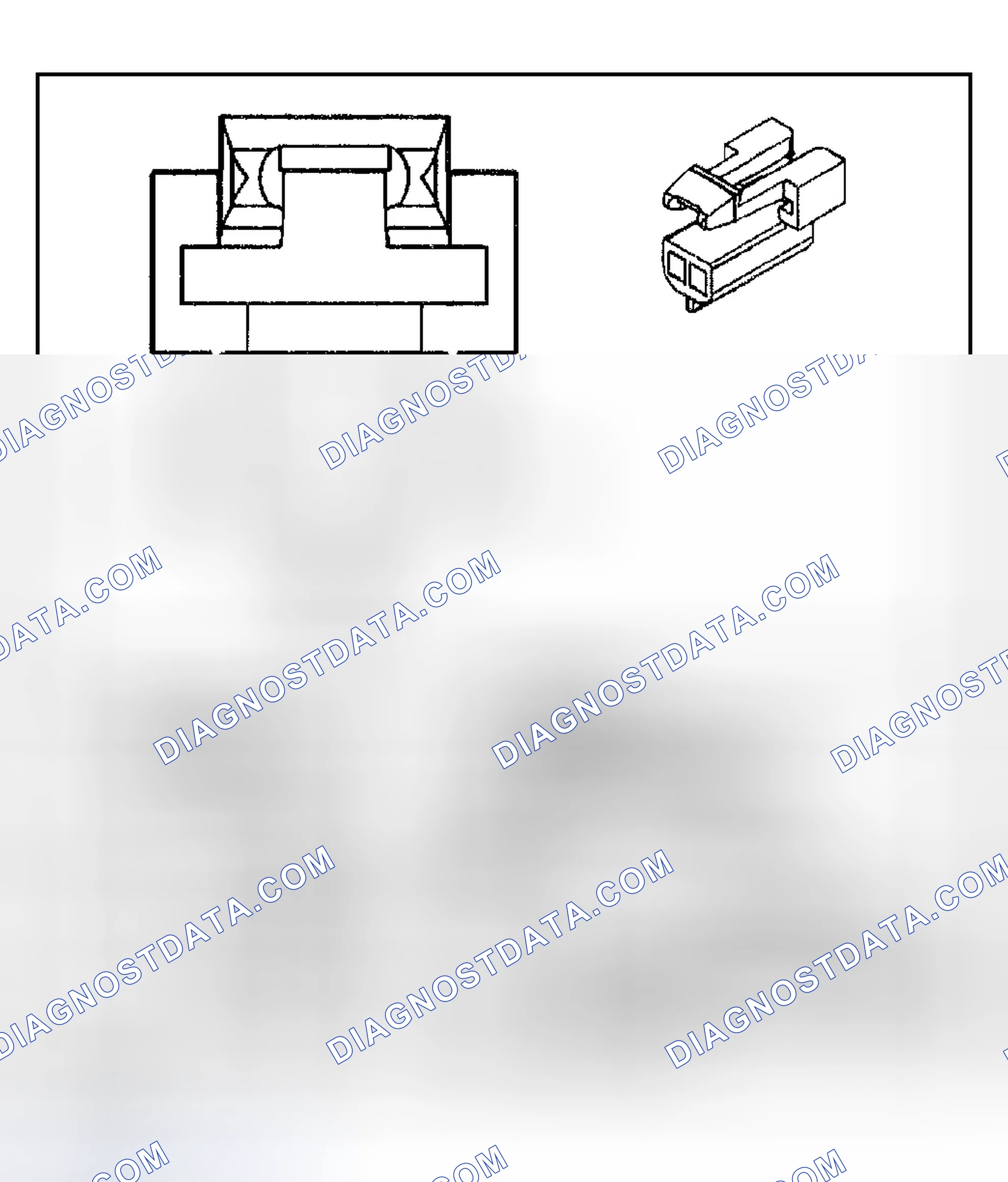 Scheme 528: Automatic Transmission Shift Lock Control Connector End Views
