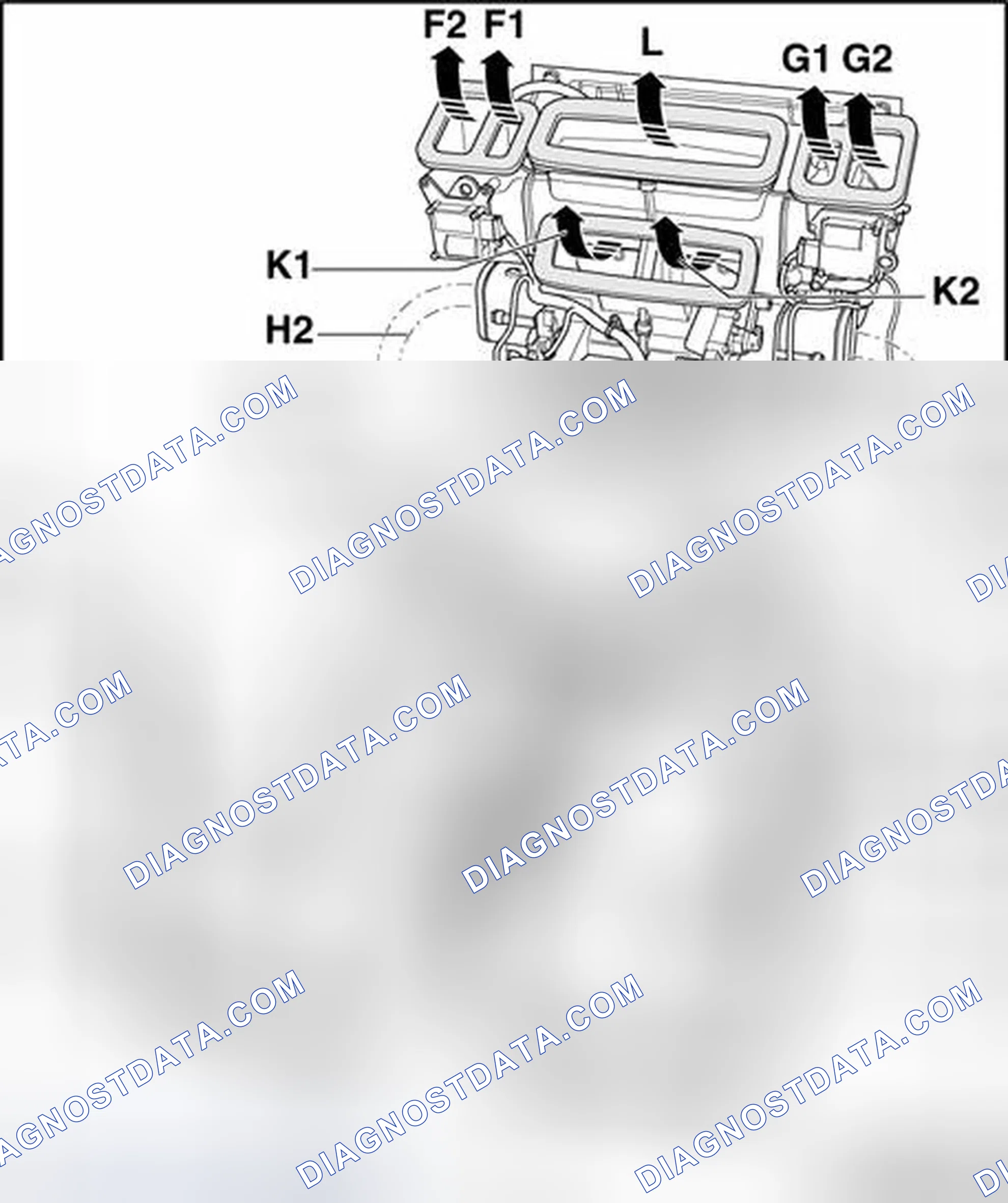 Scheme 111: Air routing and air distribution in passenger compartment