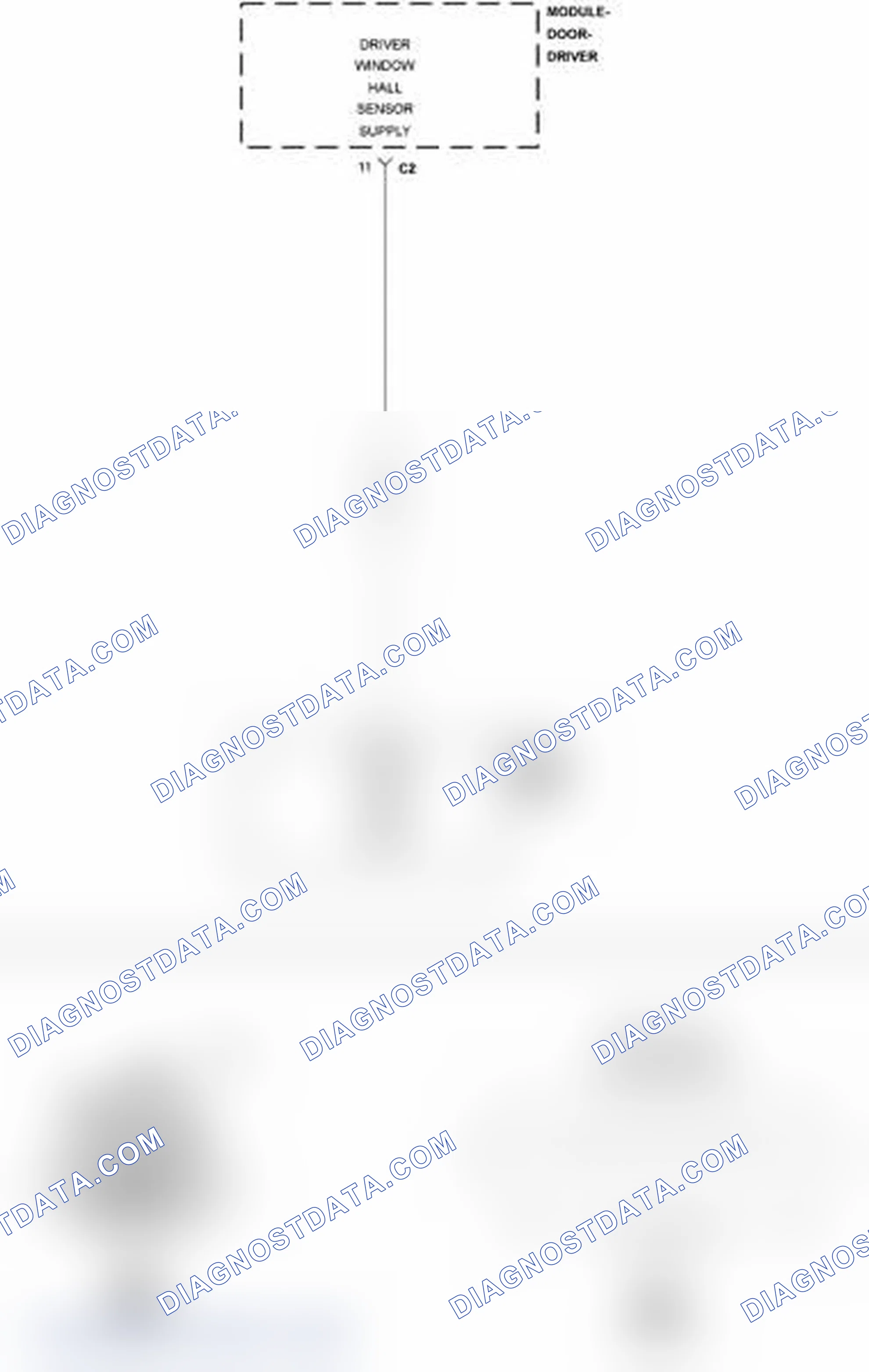 Scheme 301: B1858-DRIVER WINDOW POSITION SENSOR POWER SUPPLY LOW
