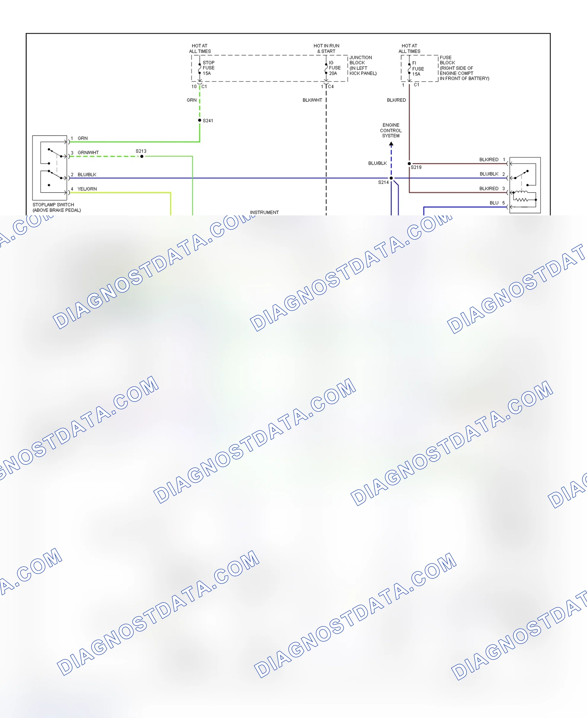Fig. 5: Cruise Control Systems Wiring Diagram (Tracker)