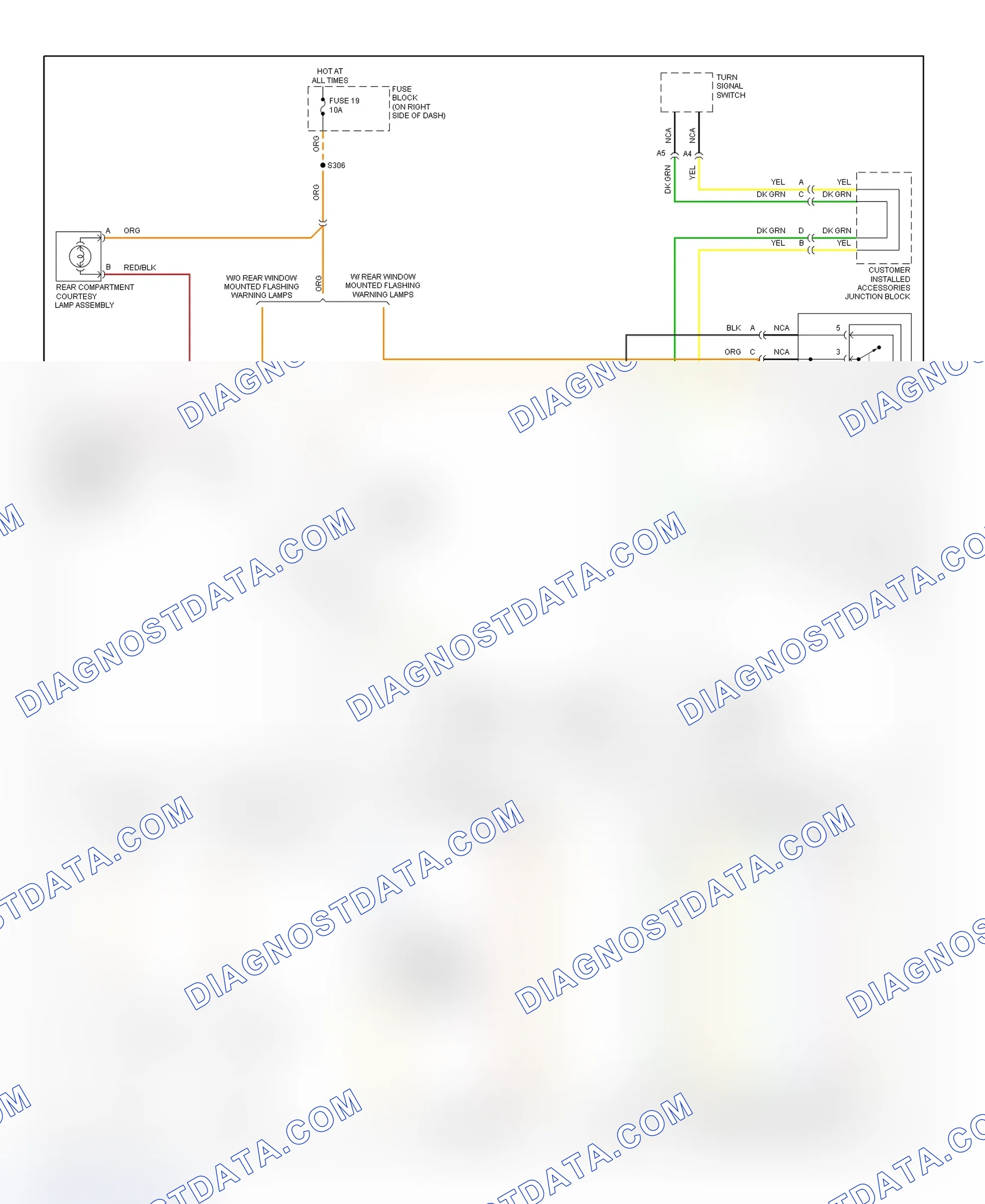 Scheme 30: Exterior Lights Wiring Diagram (Lumina & Monte Carlo - With Police/Emergency Vehicle Option)