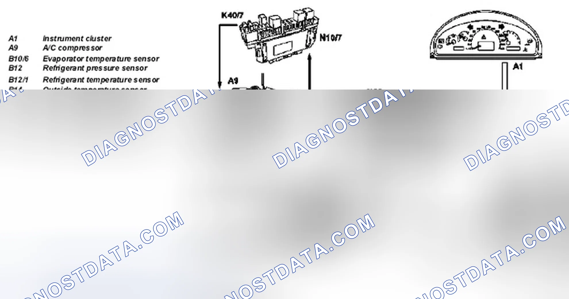 Fig. 59: Identifying A/C Compressor Control Interlinkage Components