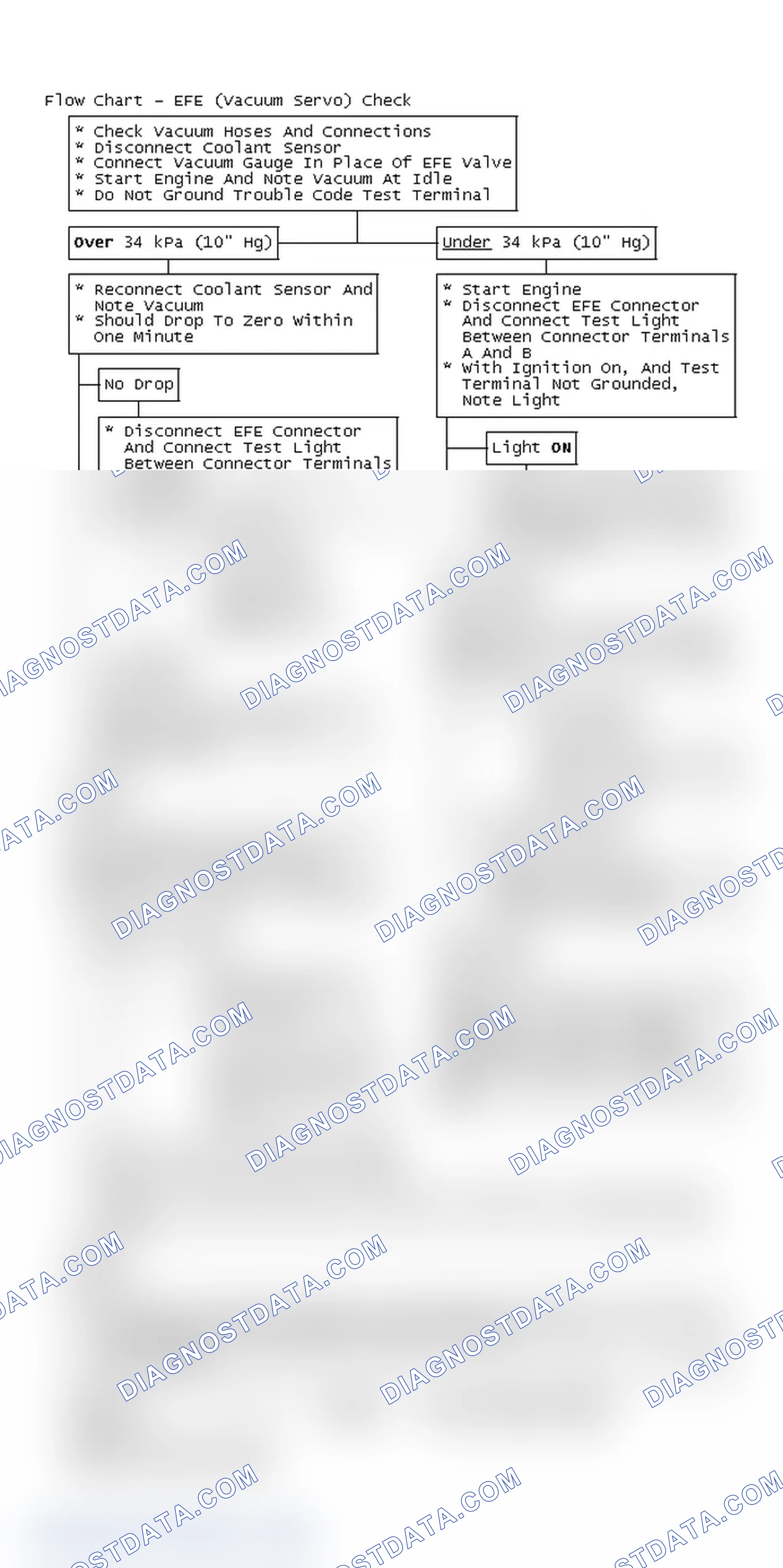 Scheme 226: Flow Chart - EFE (Vacuum Servo) Check