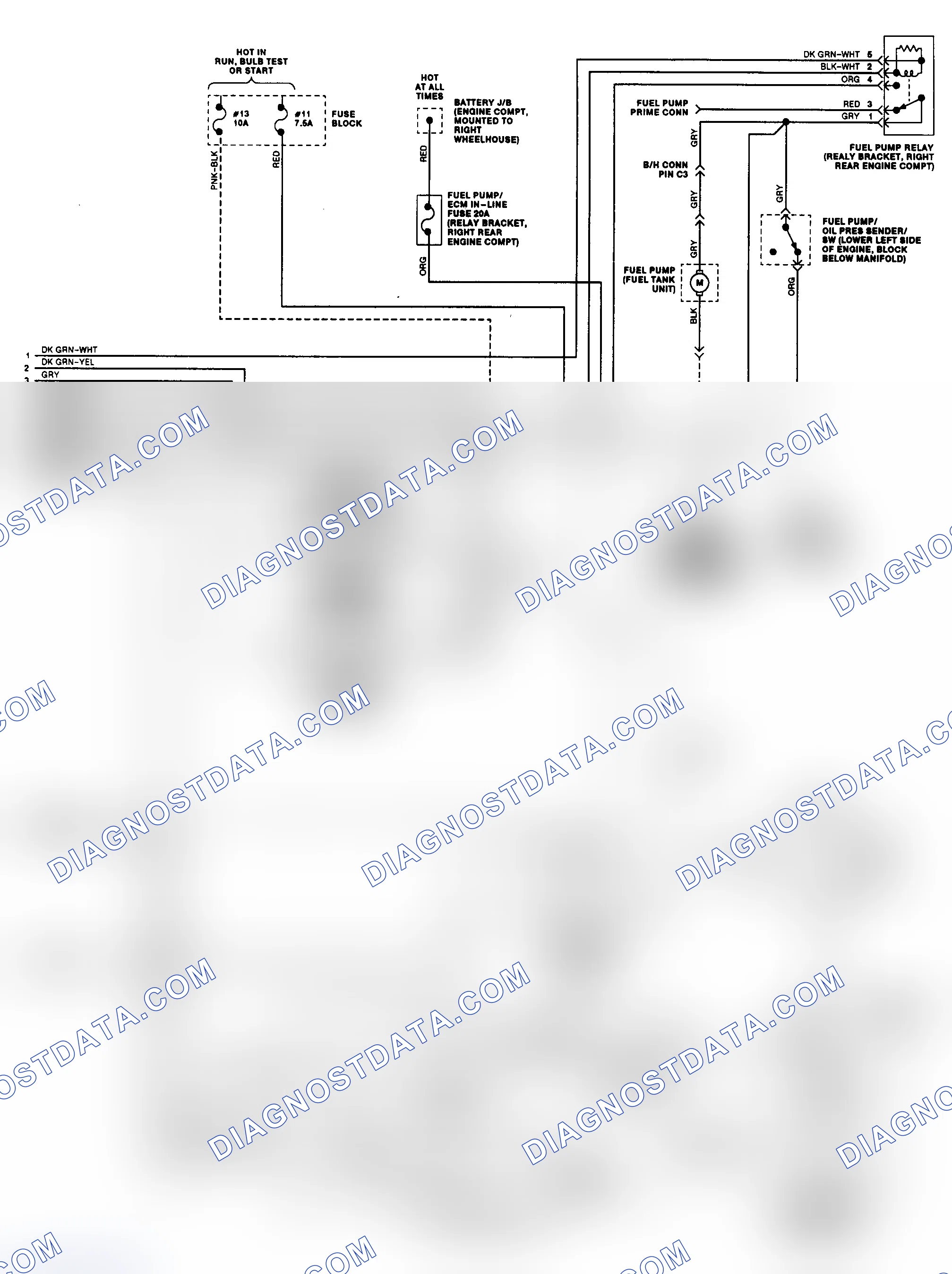 Scheme 4: 5.0L (VIN E) & 5.7L (VIN 7) ("B" Body - 2 Of 2) ECM Wiring Diagram