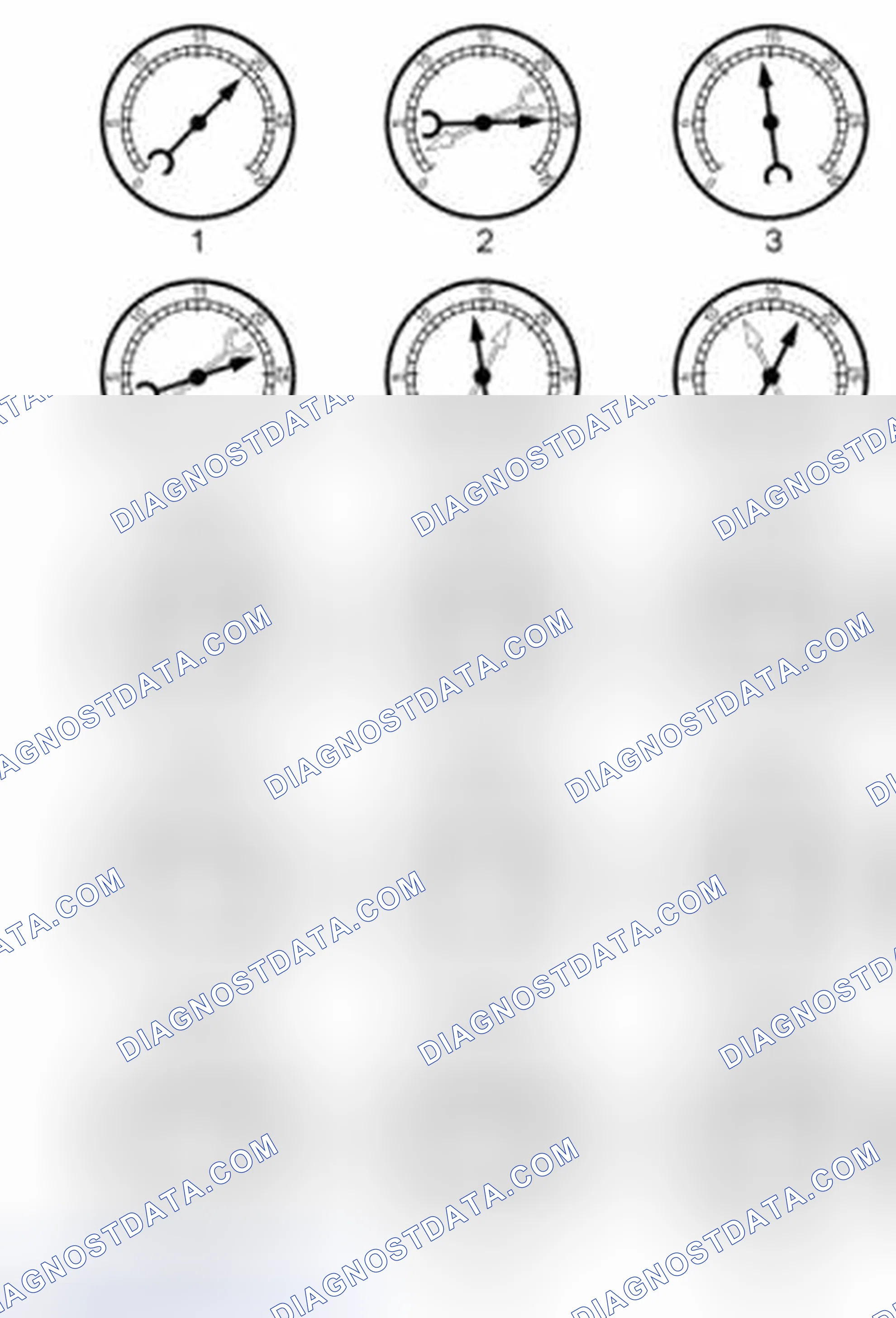 Scheme 2303: Intake Manifold Vacuum Test - Interpreting Vacuum Gauge Readings
