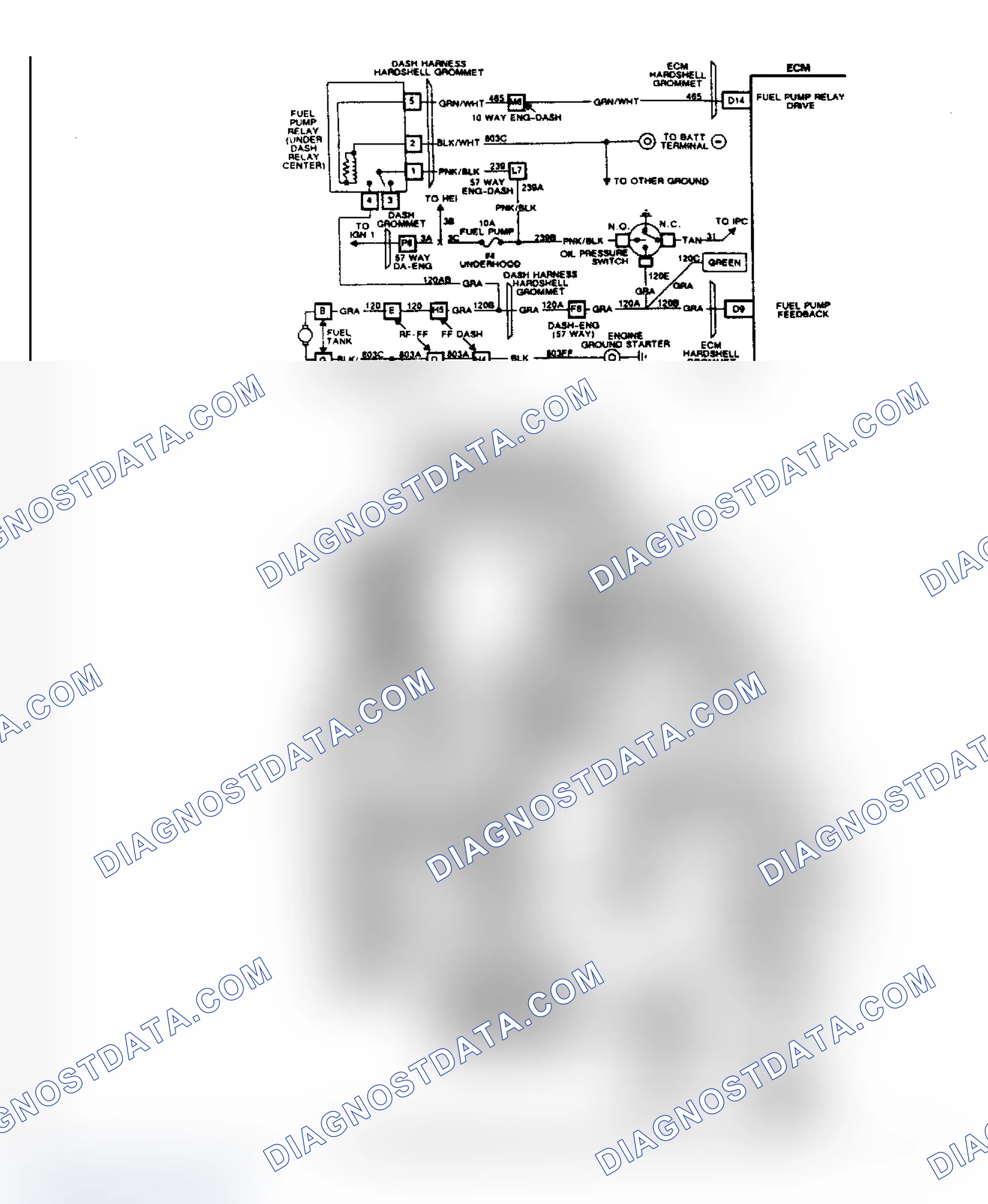Scheme 313: Chart A4B, Fuel Pressure Out of Range, Schematic
