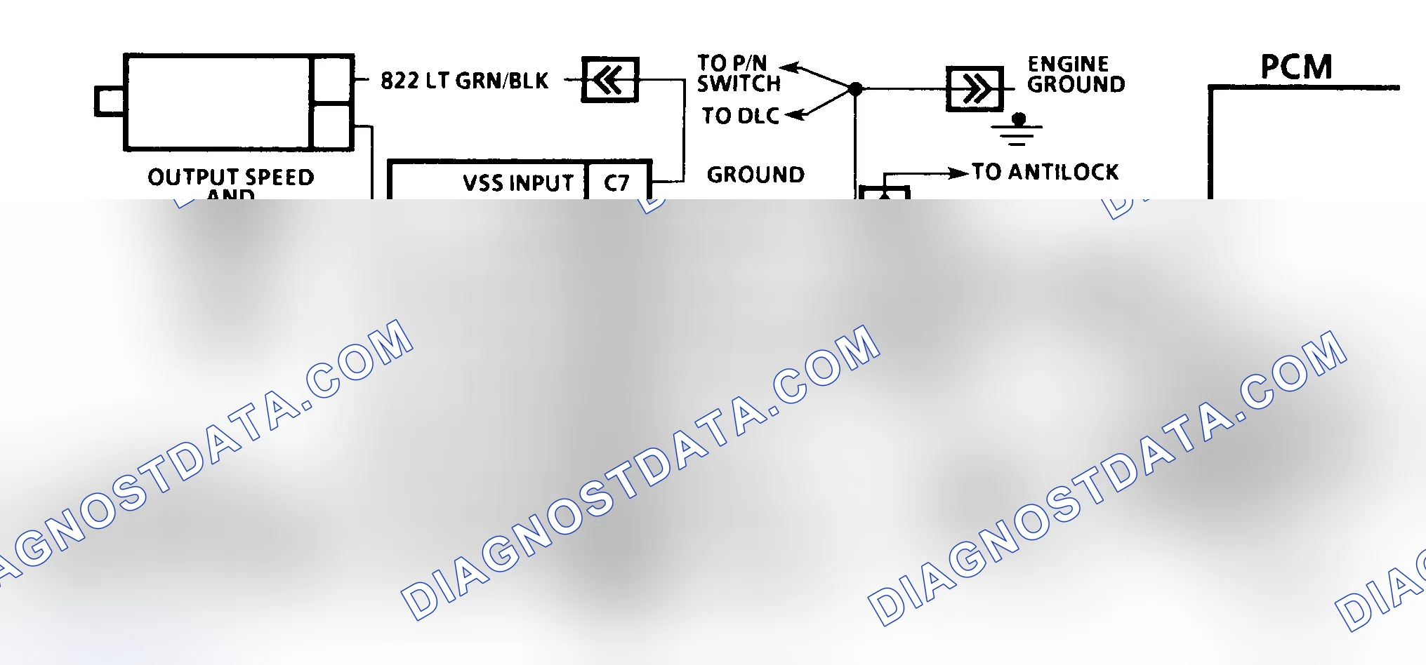 Scheme 178: DTC 16 Schematic ("C" & "K" Series) Vehicle Speed Signal Buffer Fault