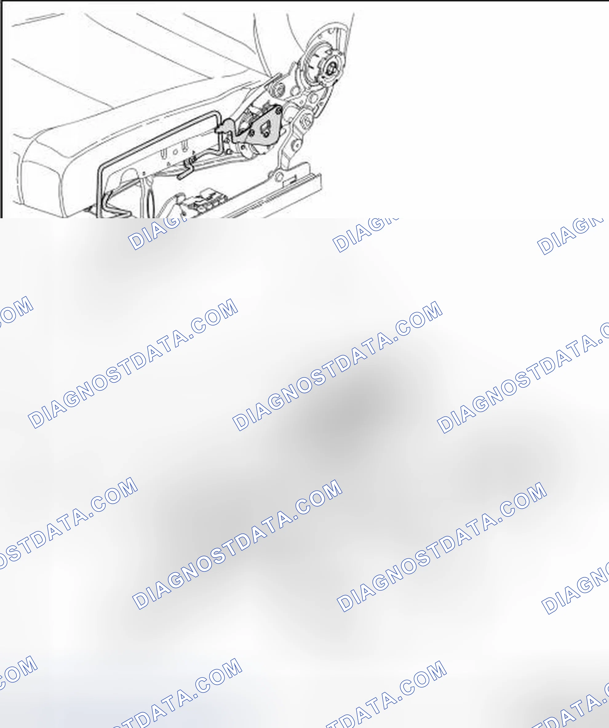 Scheme 60: FRONT SEAT SUPPORT AND OPERATING LEVER